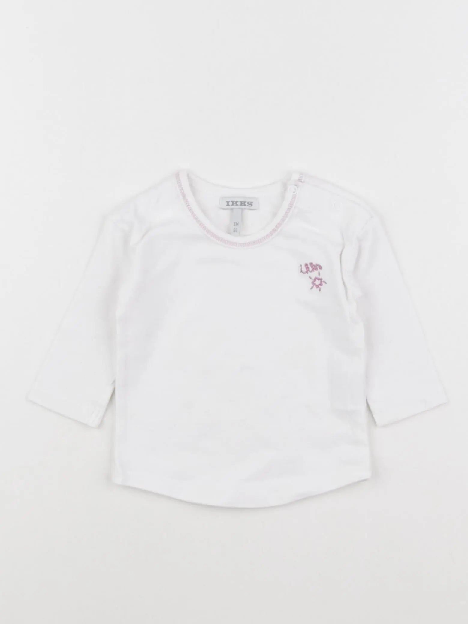 IKKS - tee-shirt blanc - 3 mois