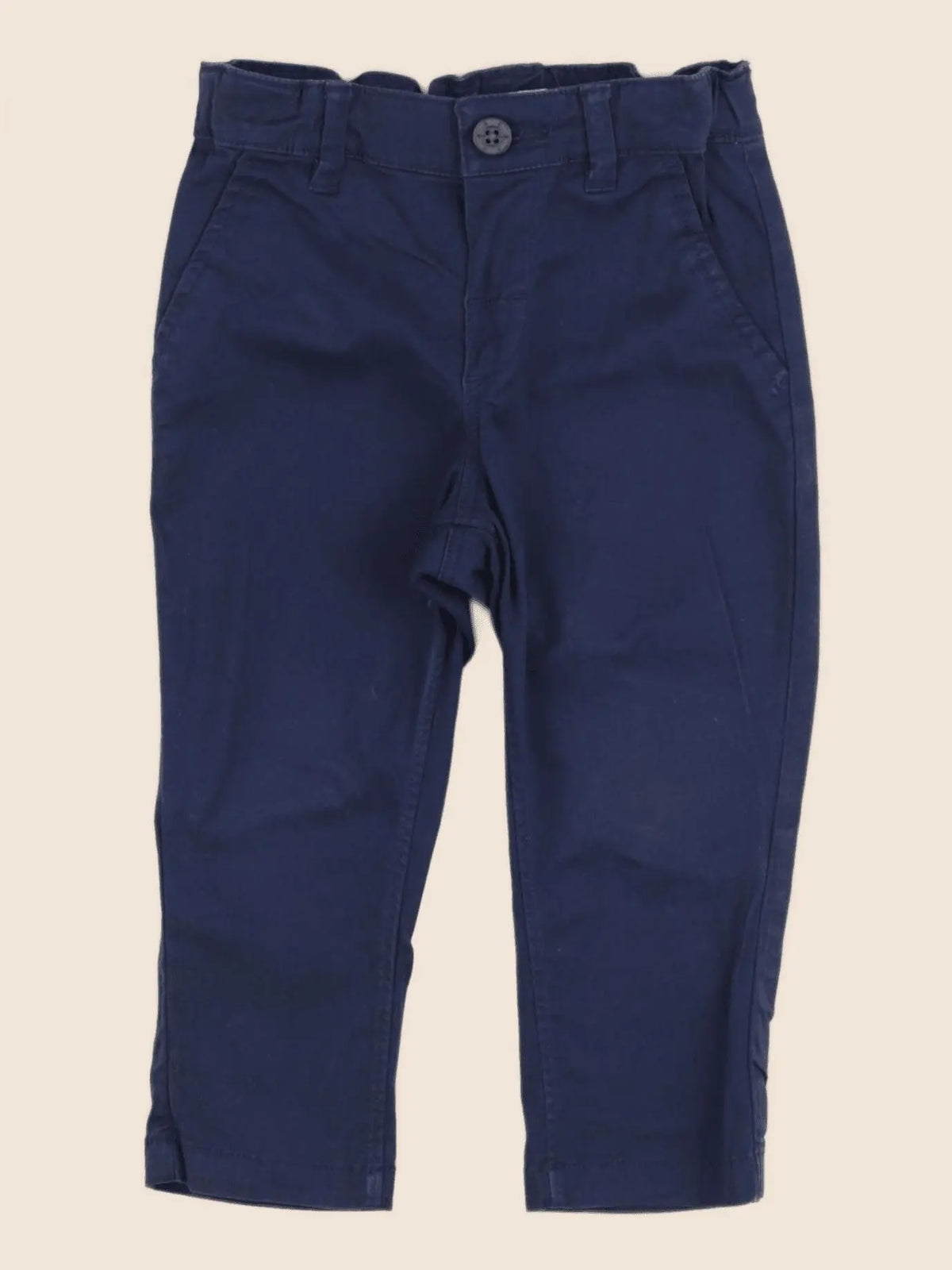 H&M - pantalon bleu - 9/12 mois