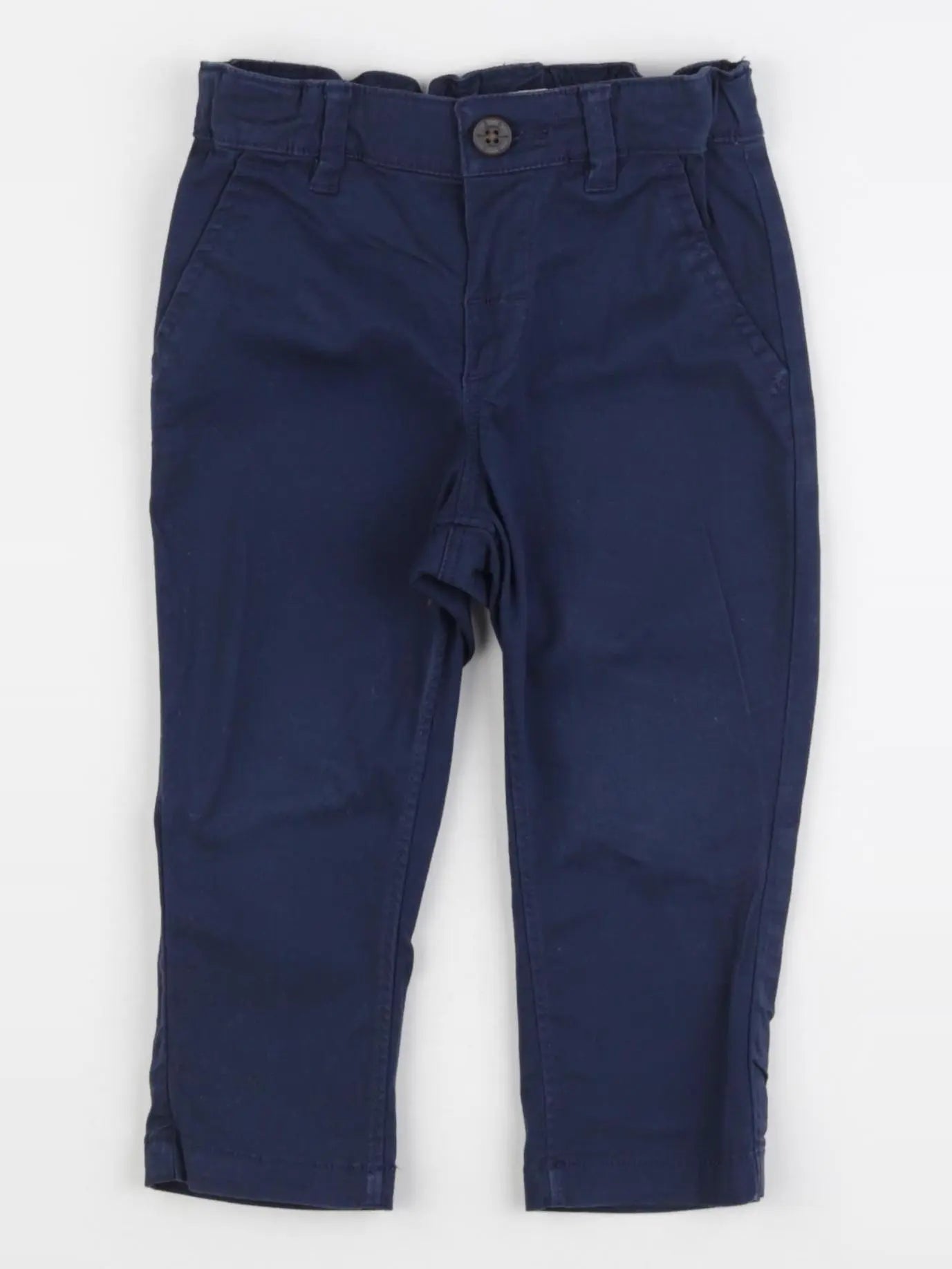 H&M - pantalon bleu - 9/12 mois