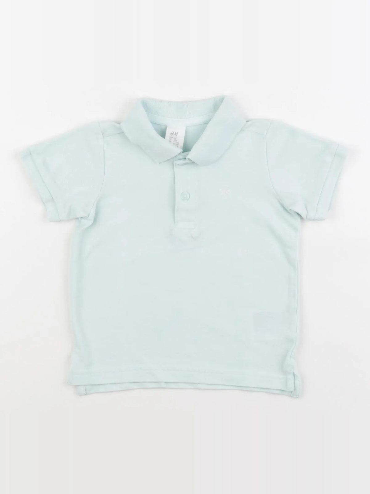 H&M - polo vert - 9/12 mois
