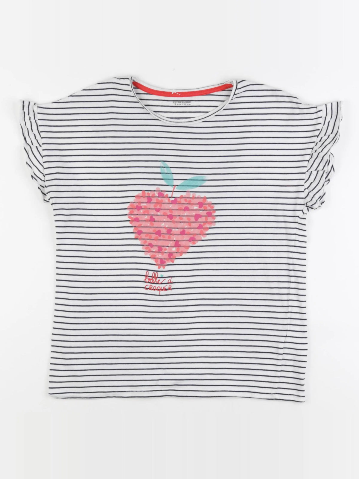 Vertbaudet - tee-shirt blanc - 12 ans