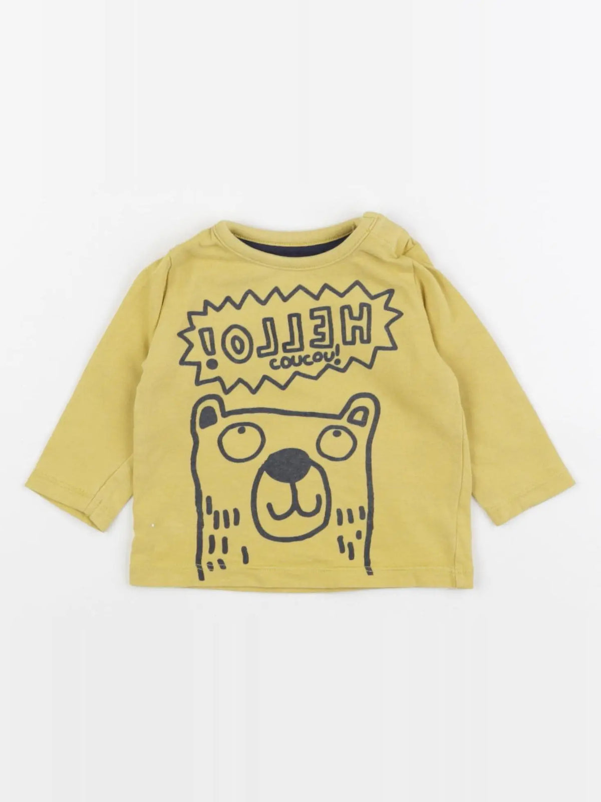 Vertbaudet - tee-shirt jaune - 3 mois