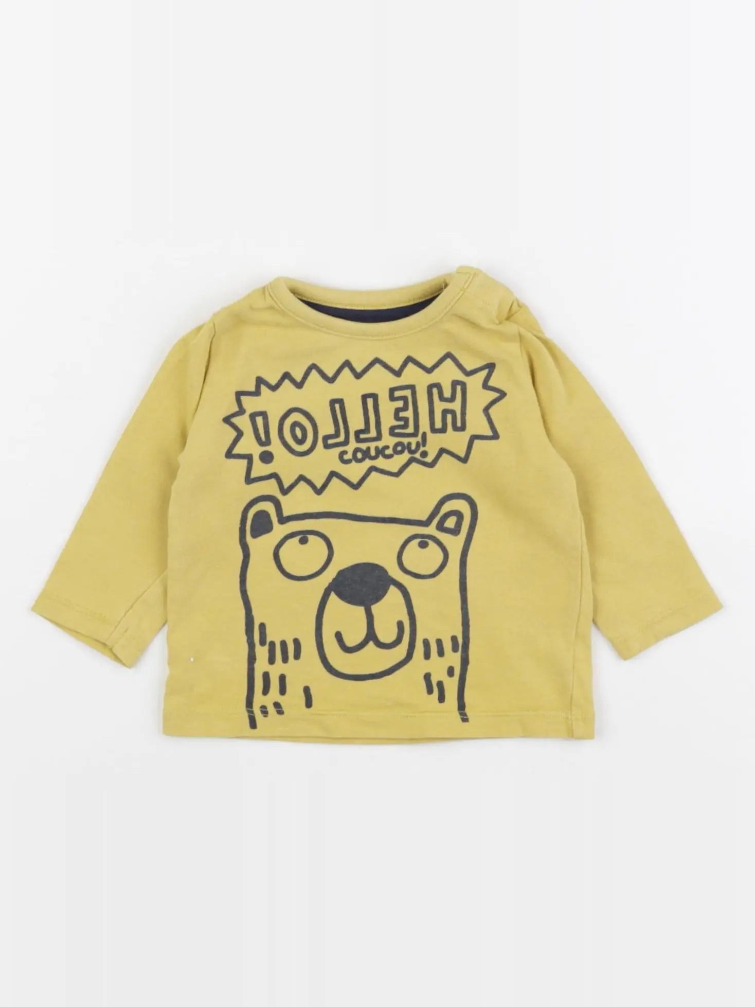 Vertbaudet - tee-shirt jaune - 3 mois