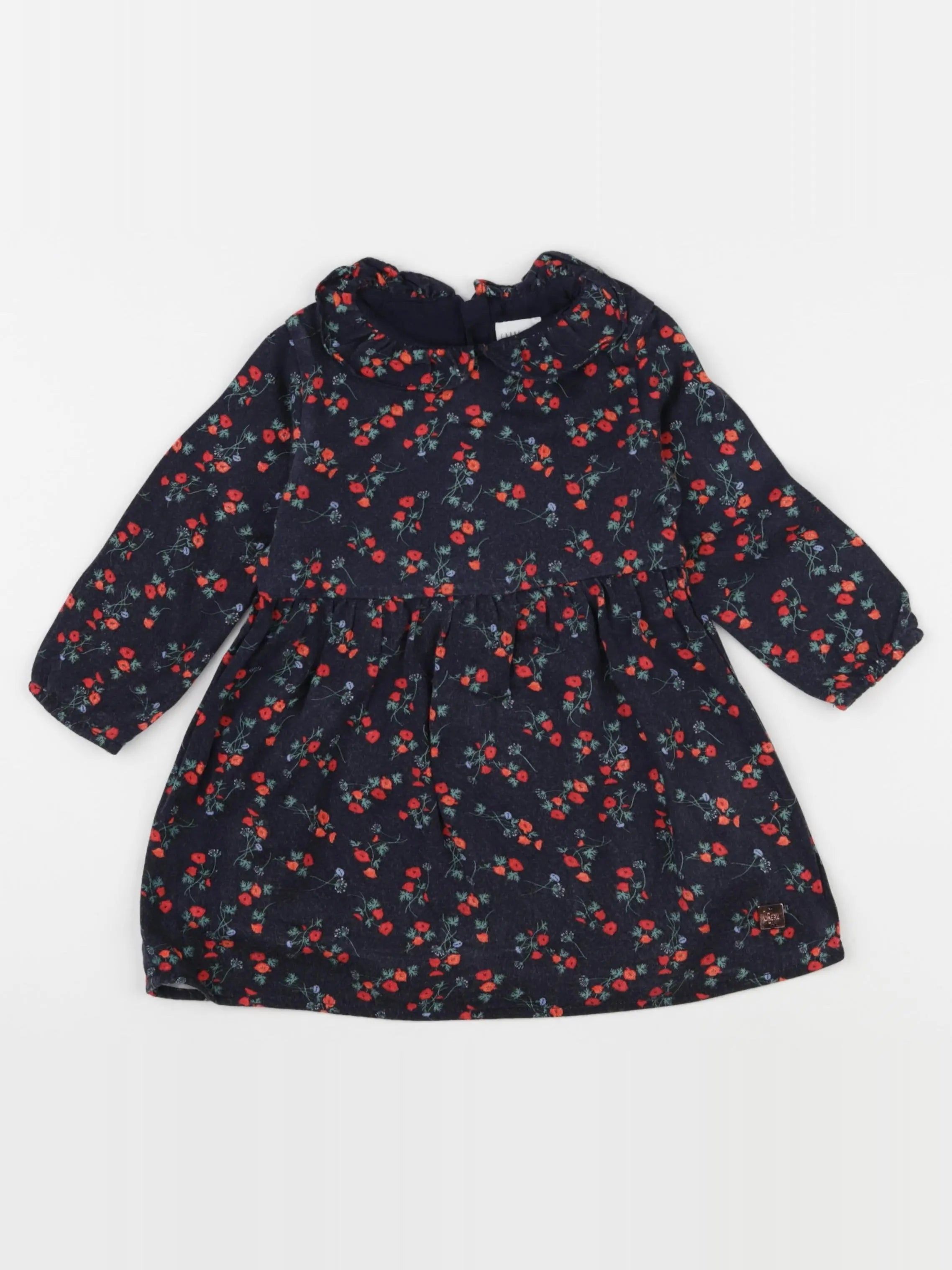 Carrément Beau - robe bleu - 18 mois