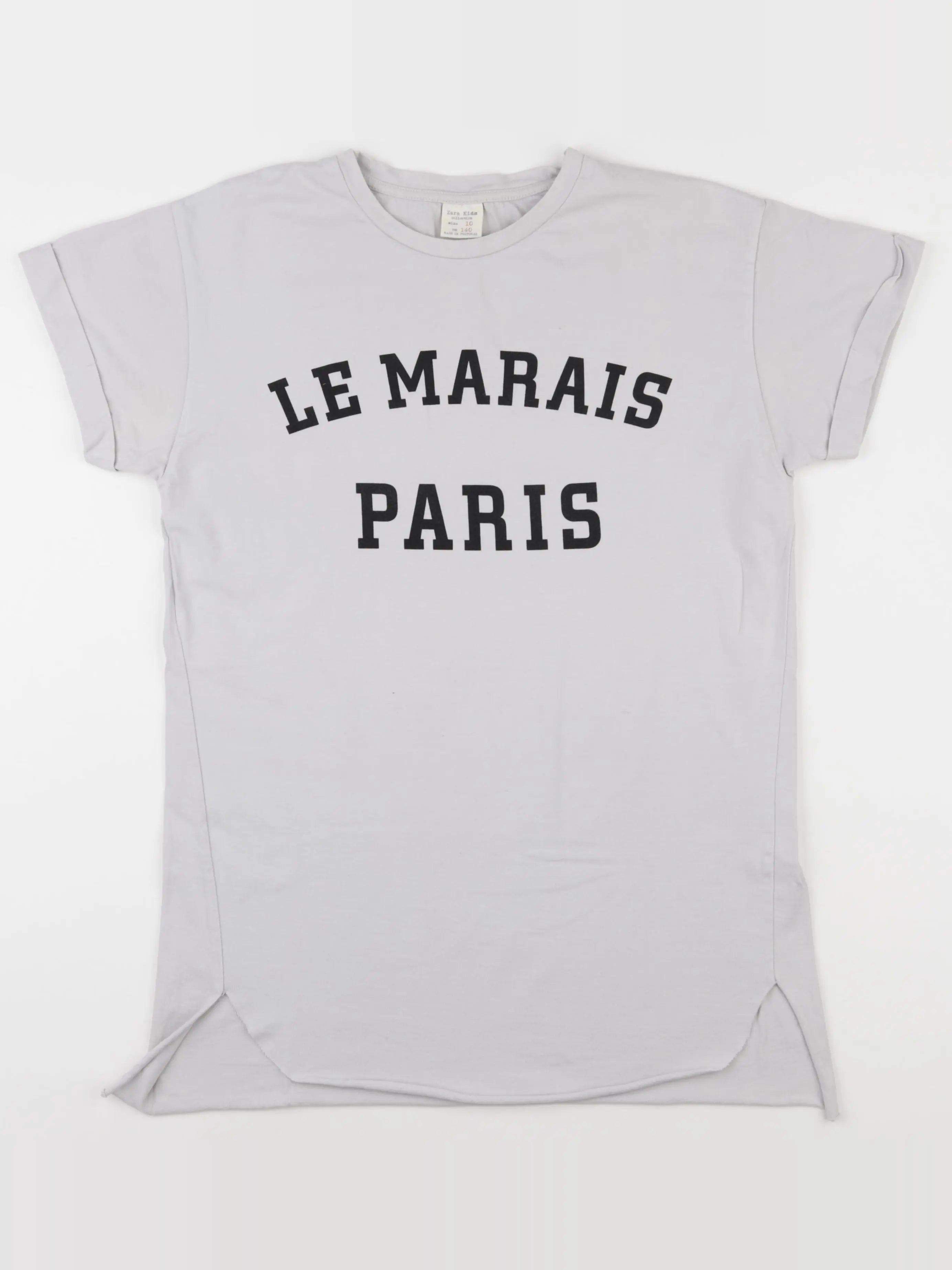 Zara - tee-shirt gris - 10 ans