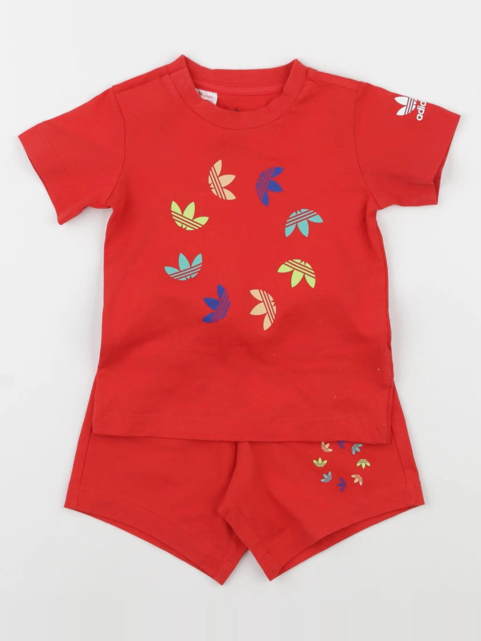 Adidas - ensemble rouge - 6/9 mois