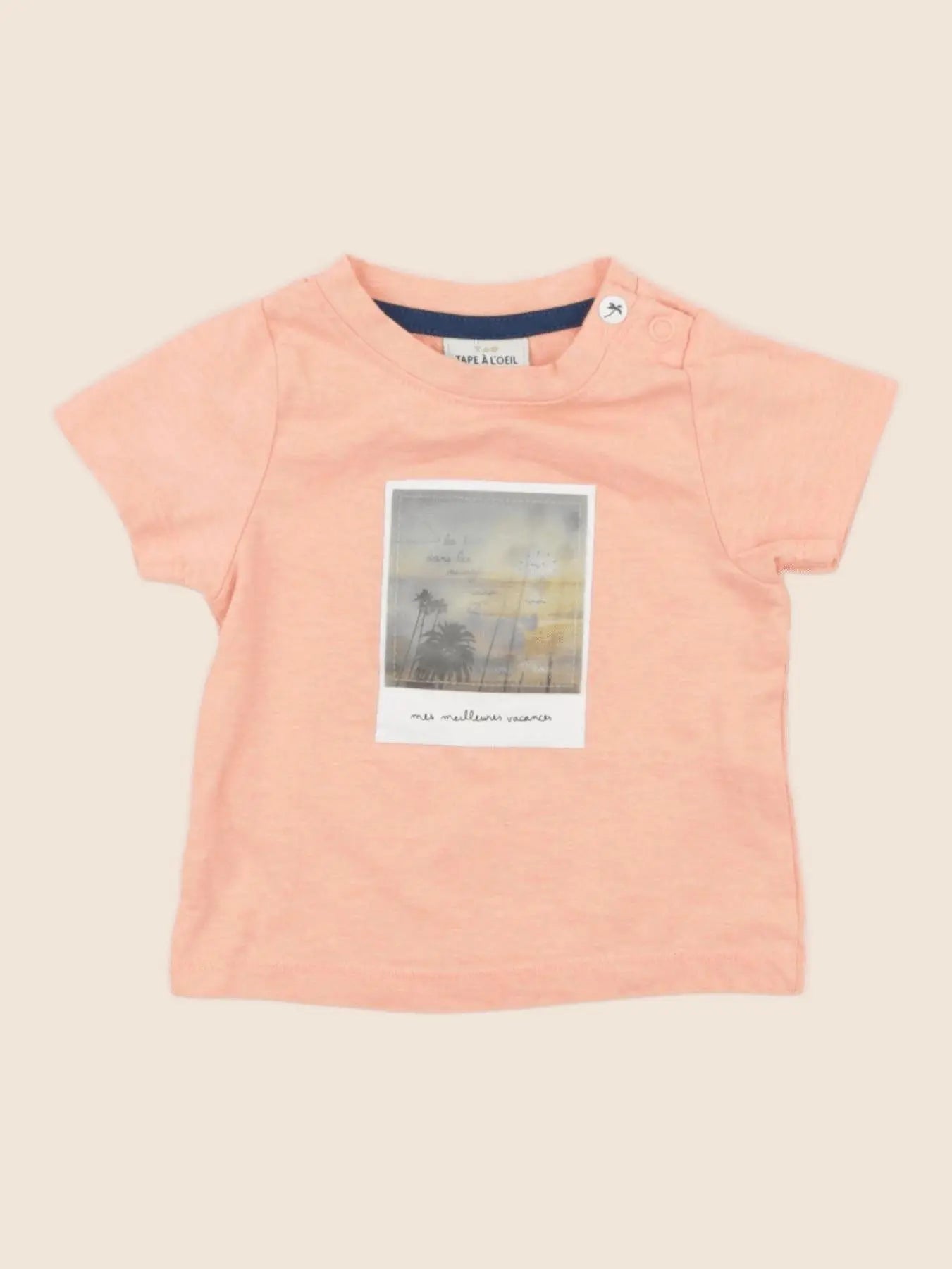 Tape à l'oeil - tee-shirt rose - 3 mois