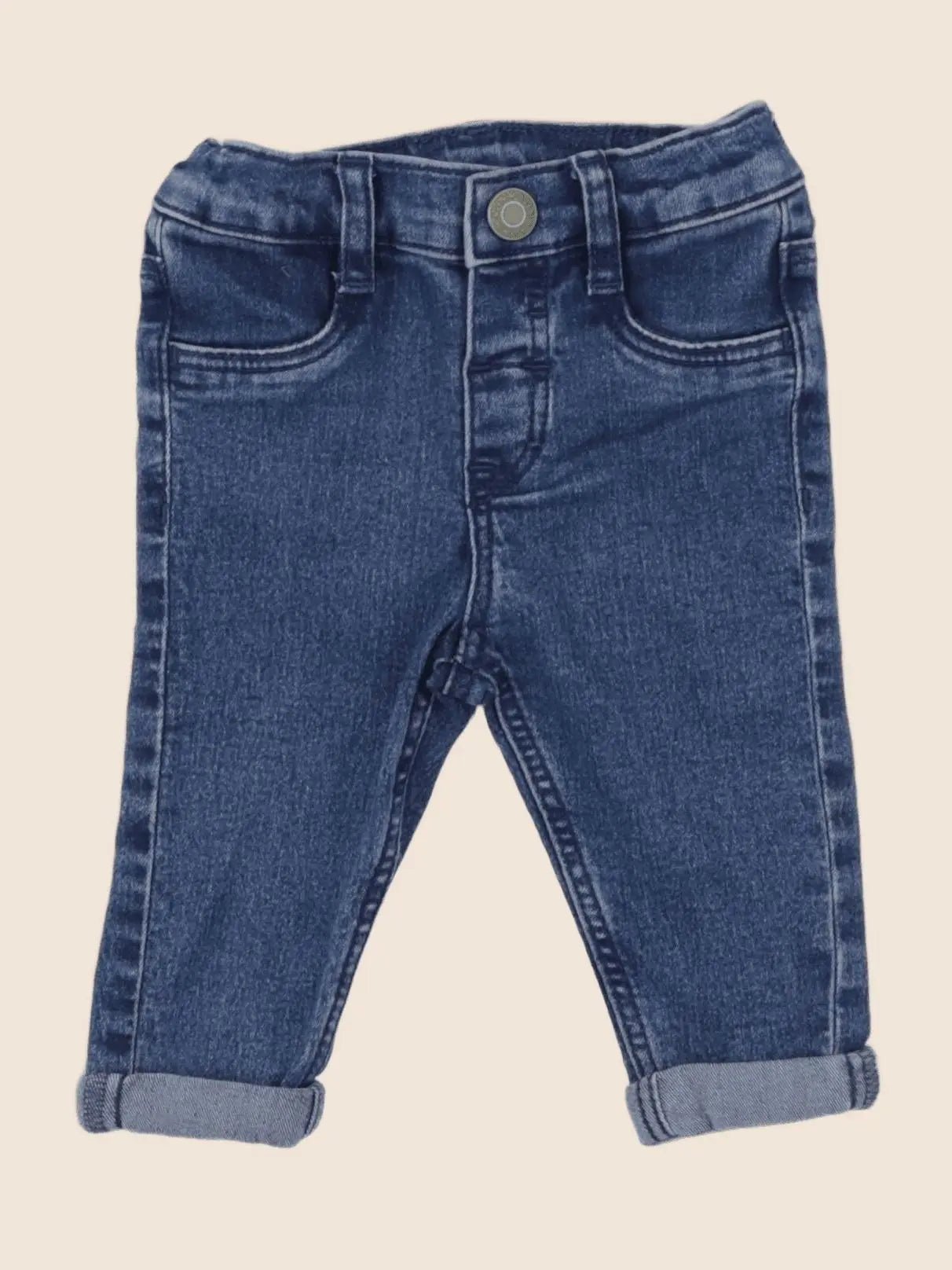 H&M - jean bleu - 3/6 mois