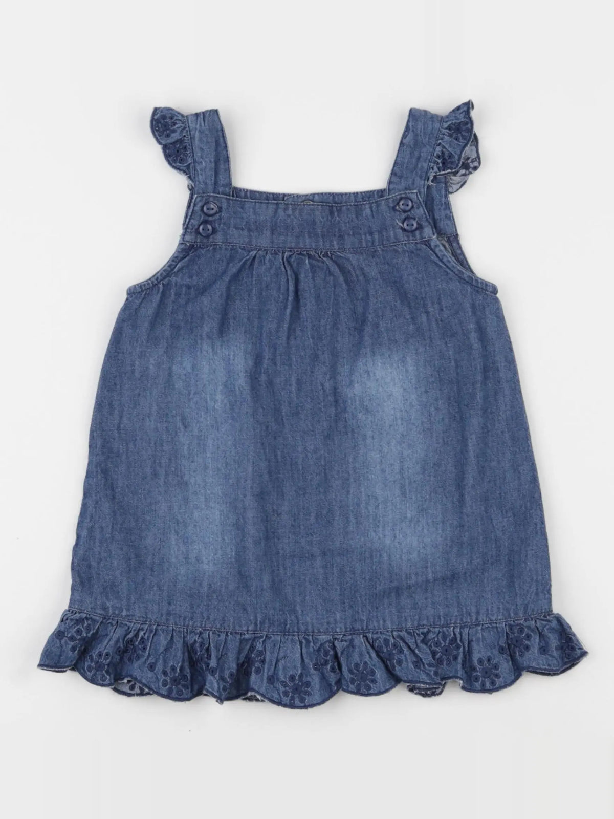 H&M - robe bleu - 6/9 mois