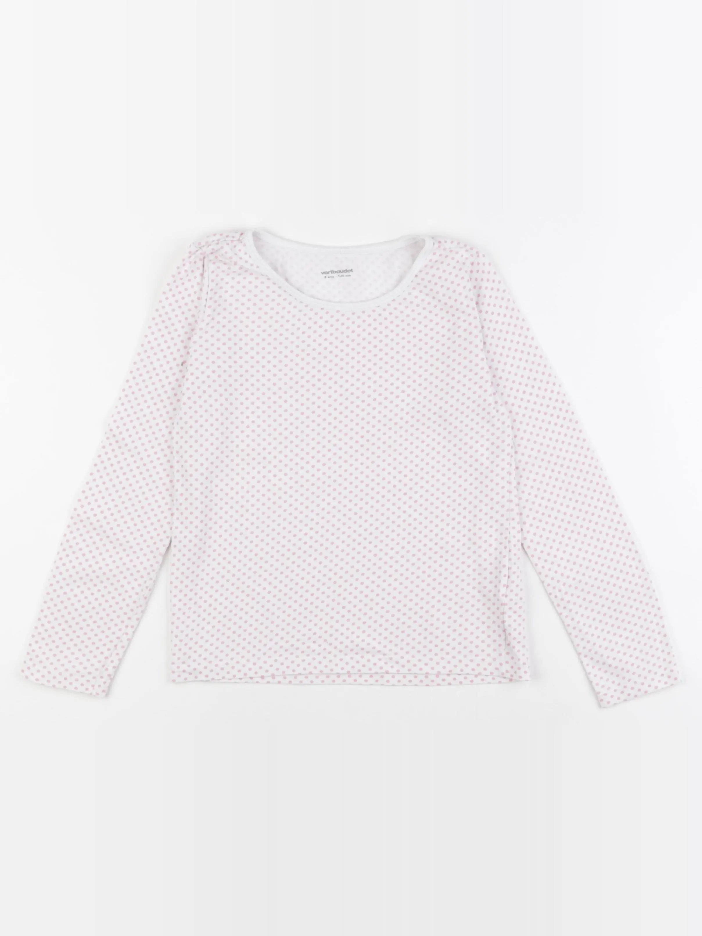 Vertbaudet - maillot de corps blanc, rose - 8 ans