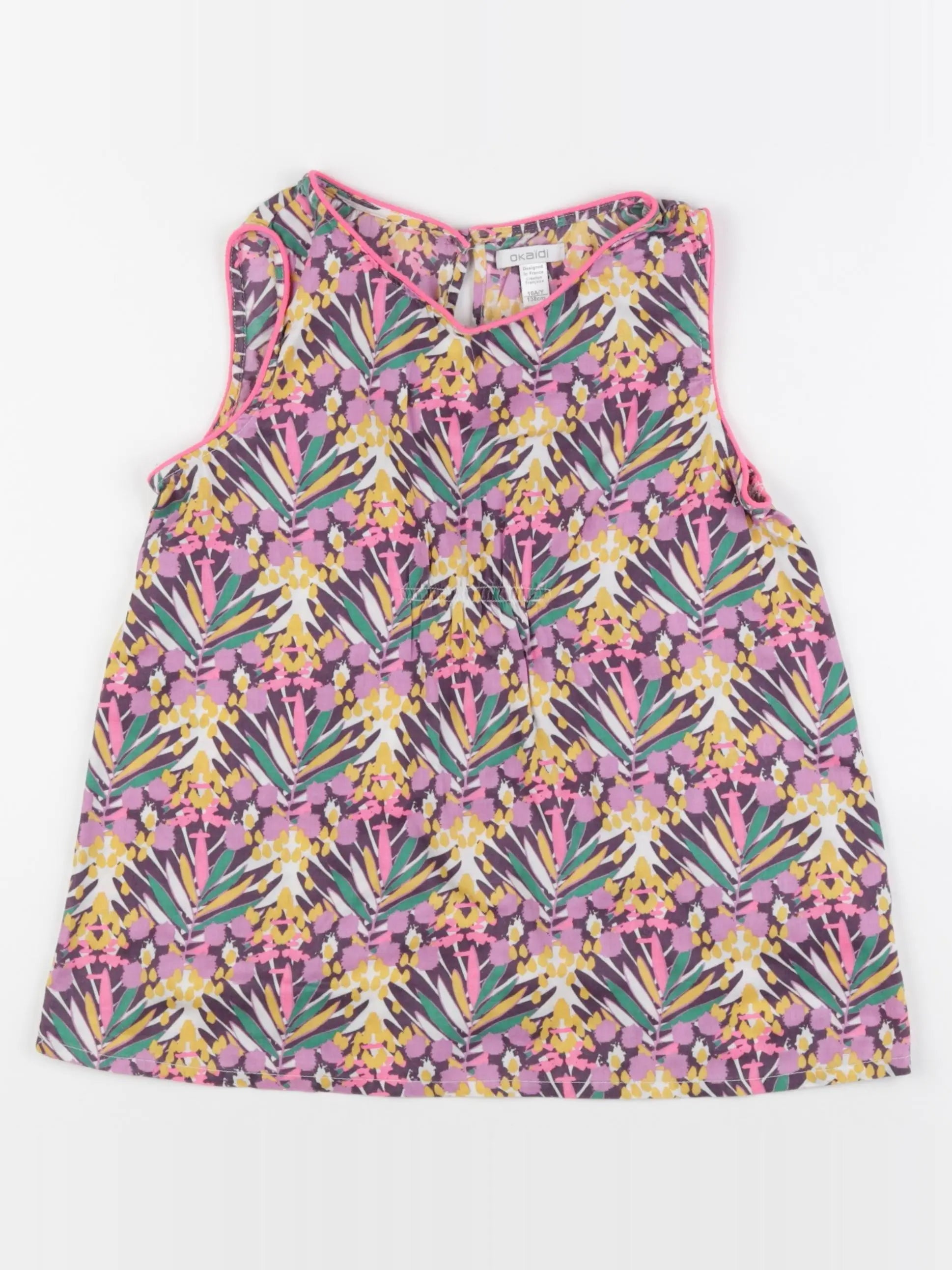 Okaidi - blouse multicolore - 10 ans