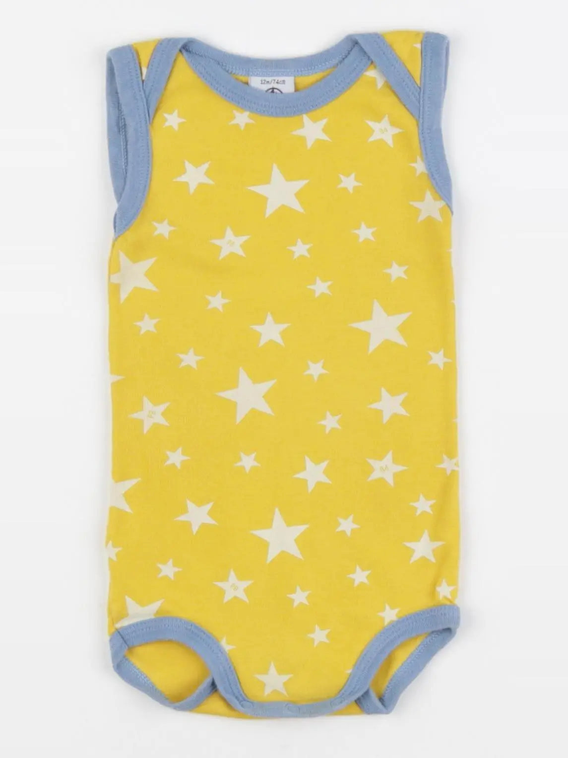 Petit Bateau - body jaune - 12 mois