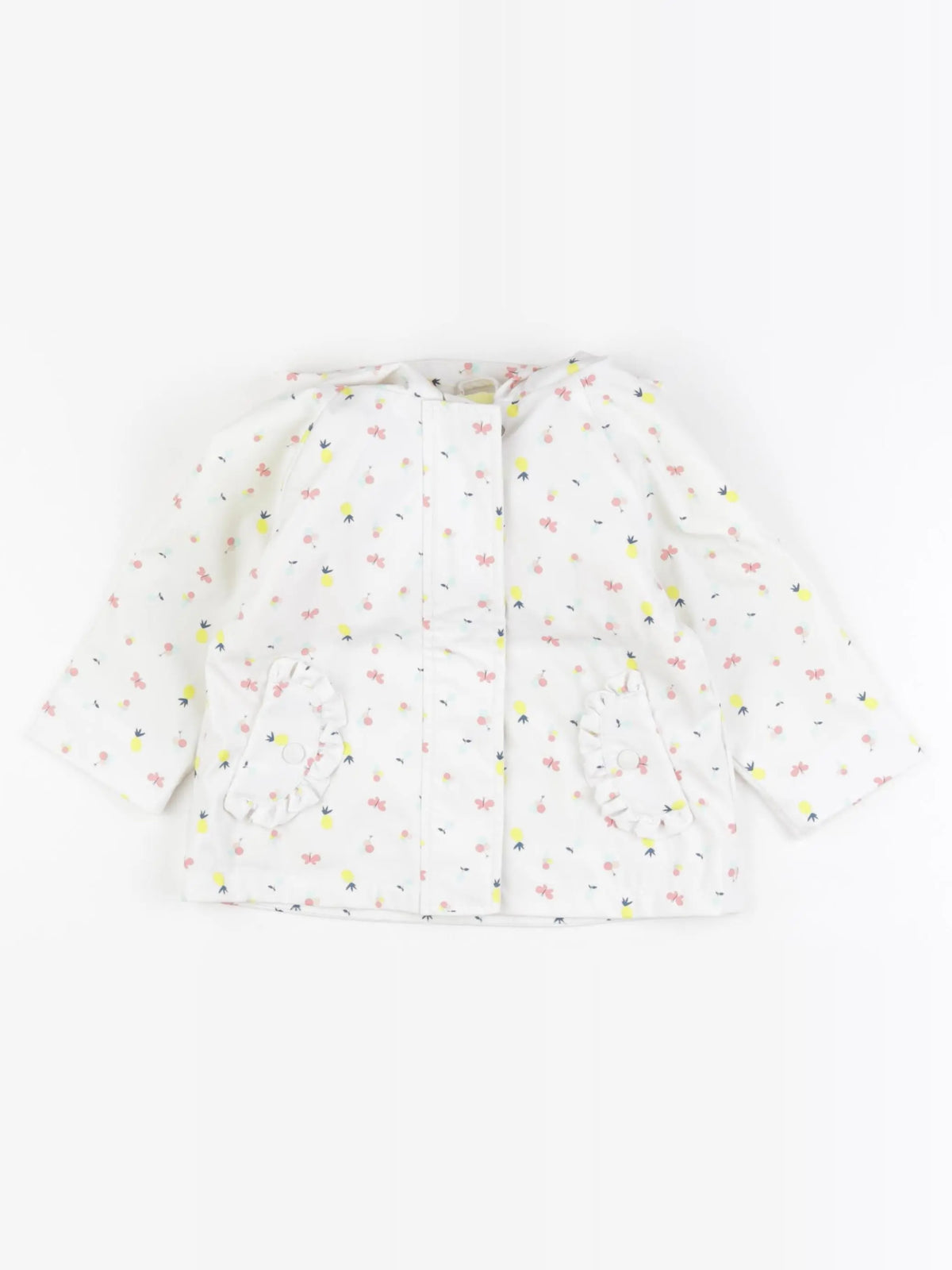 Vertbaudet - imperméable blanc - 12 mois