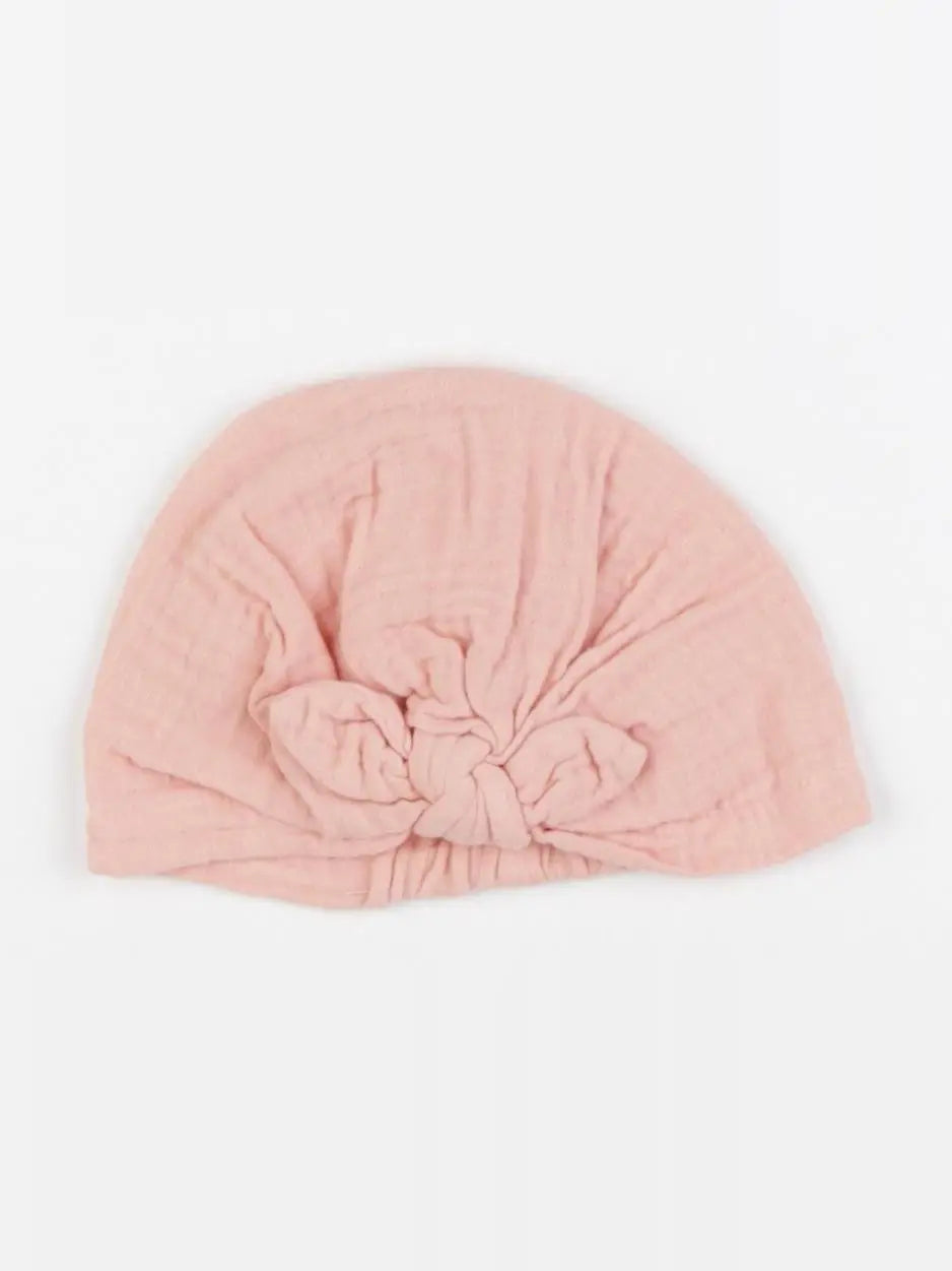 Vertbaudet - bonnet rose - 3/6 mois