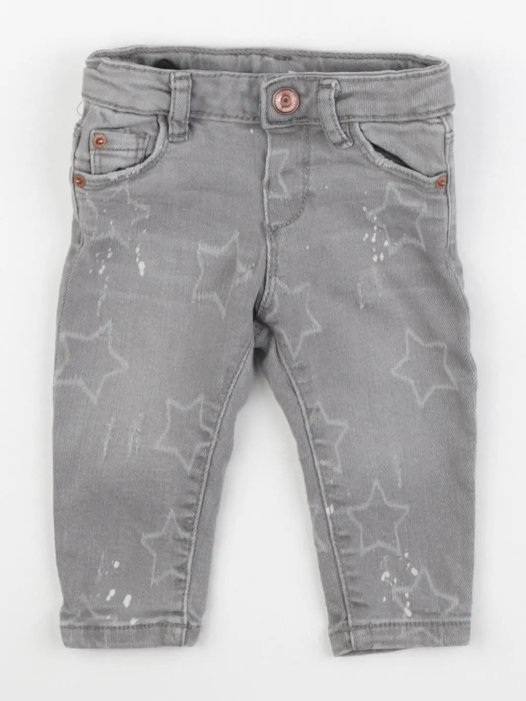 Zara - jean gris - 3/6 mois