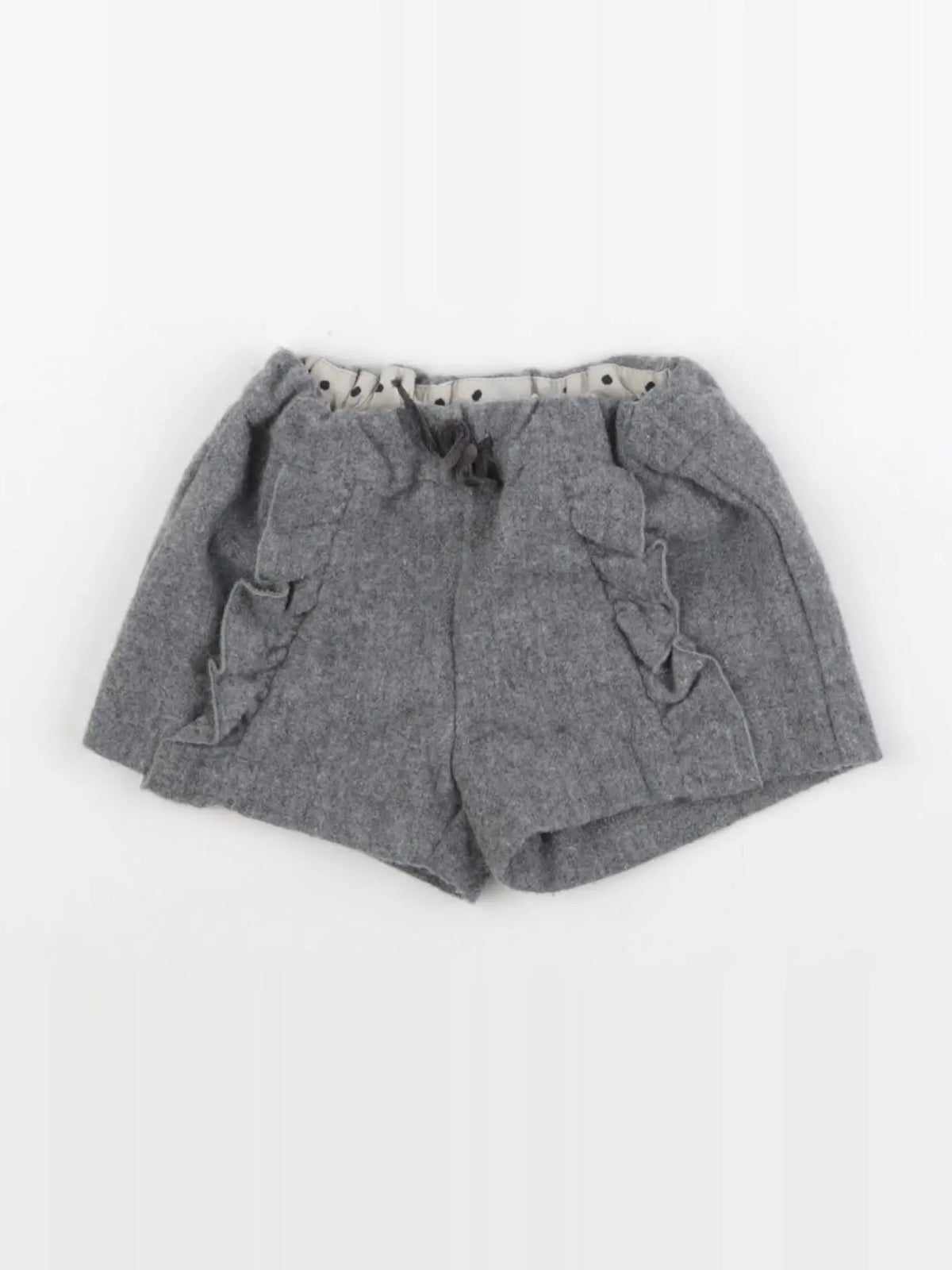 Zara - short gris - 6/9 mois