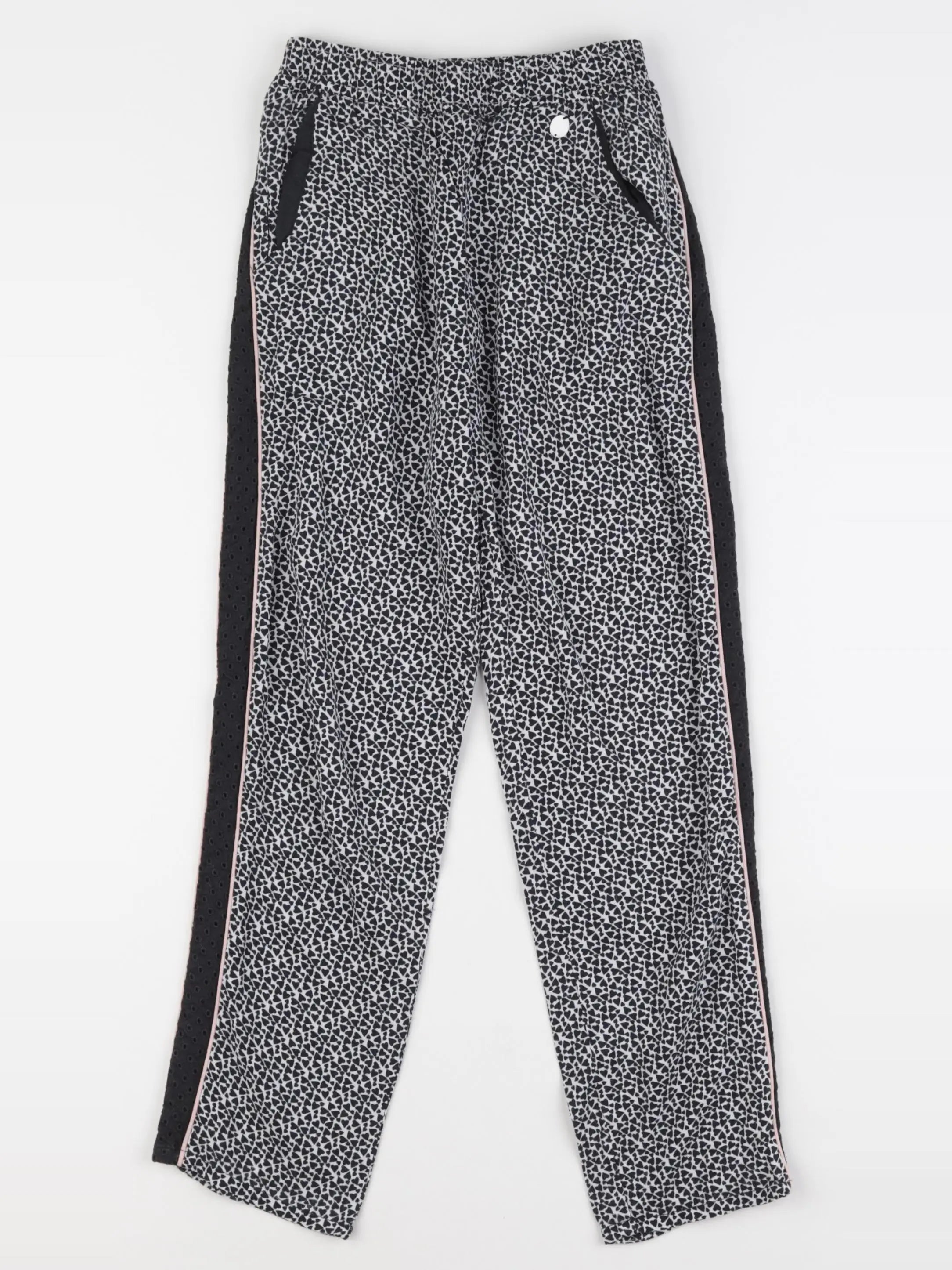 IKKS - pantalon noir, blanc - 10 ans