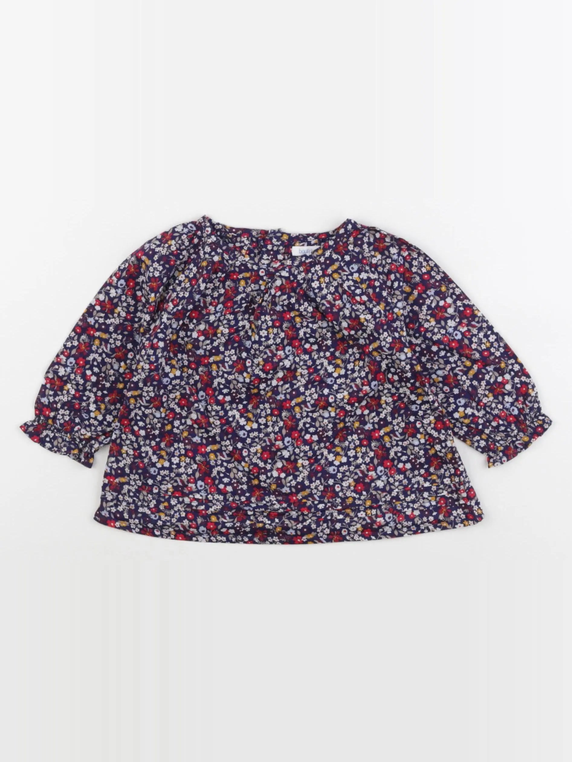Boutchou - blouse bleu - 9 mois