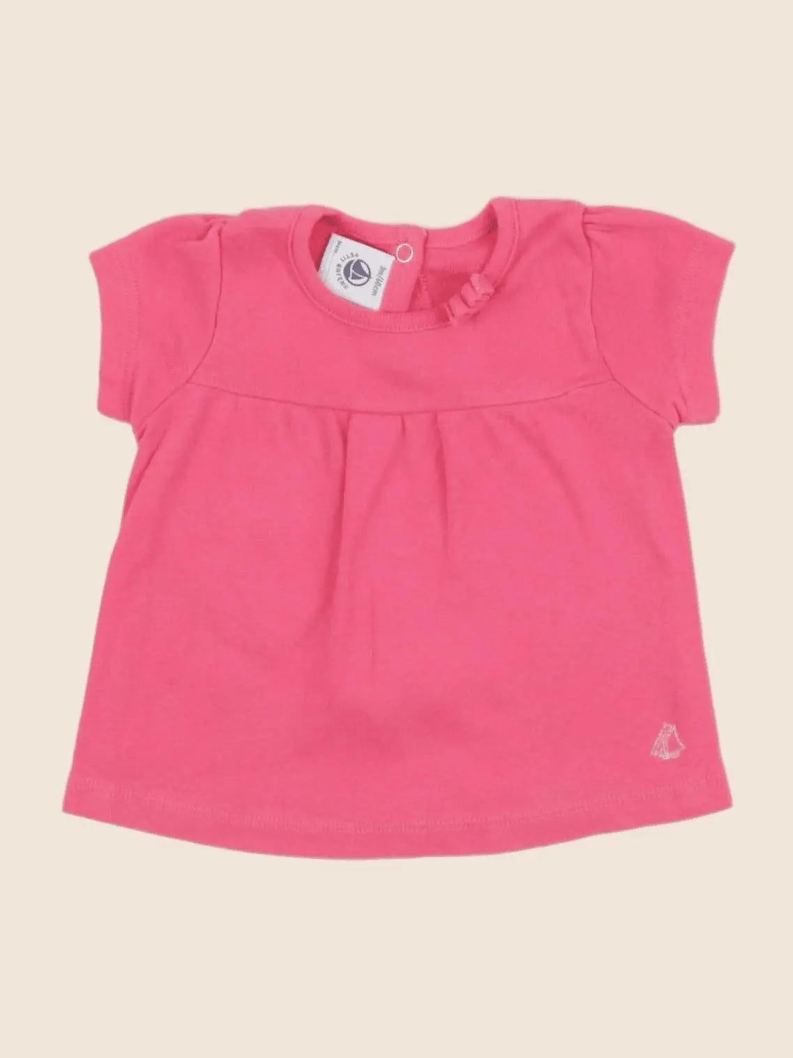 Petit Bateau - tee-shirt rose - 3 mois
