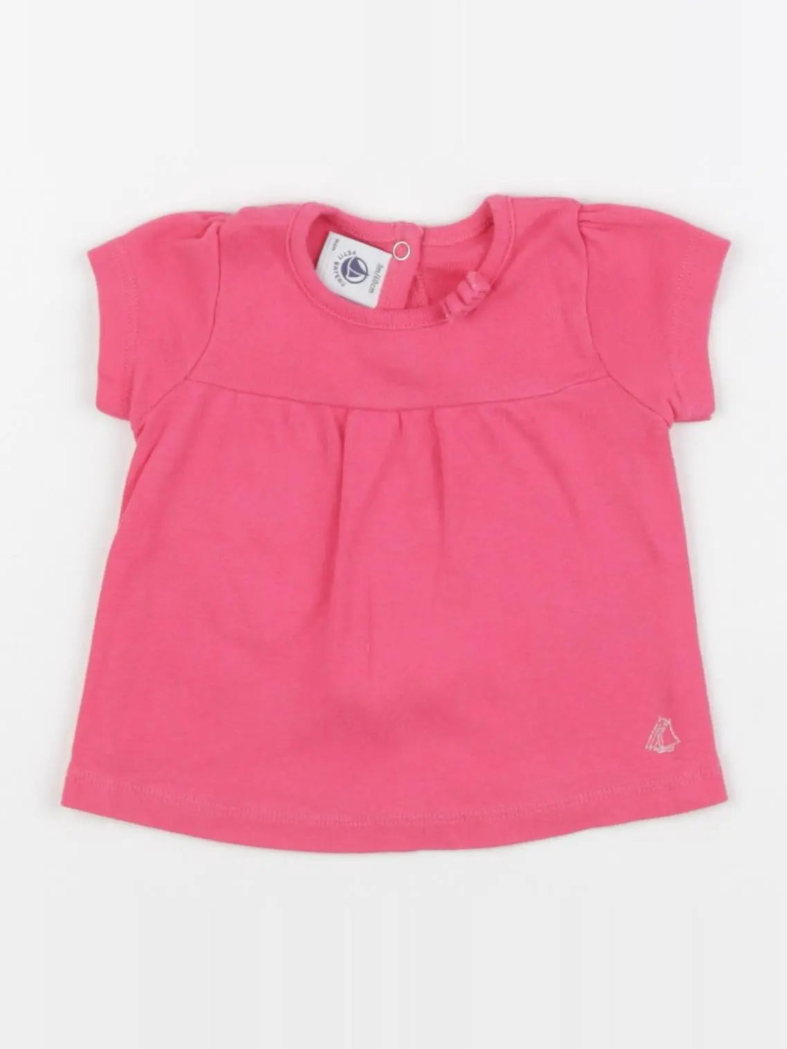Petit Bateau - tee-shirt rose - 3 mois