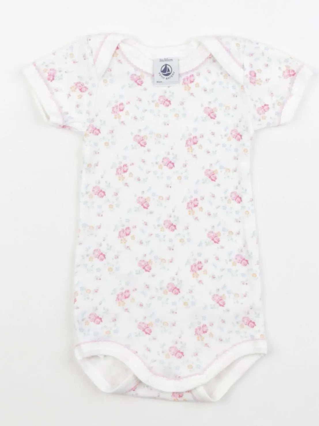 Petit Bateau - body rose - 3 mois