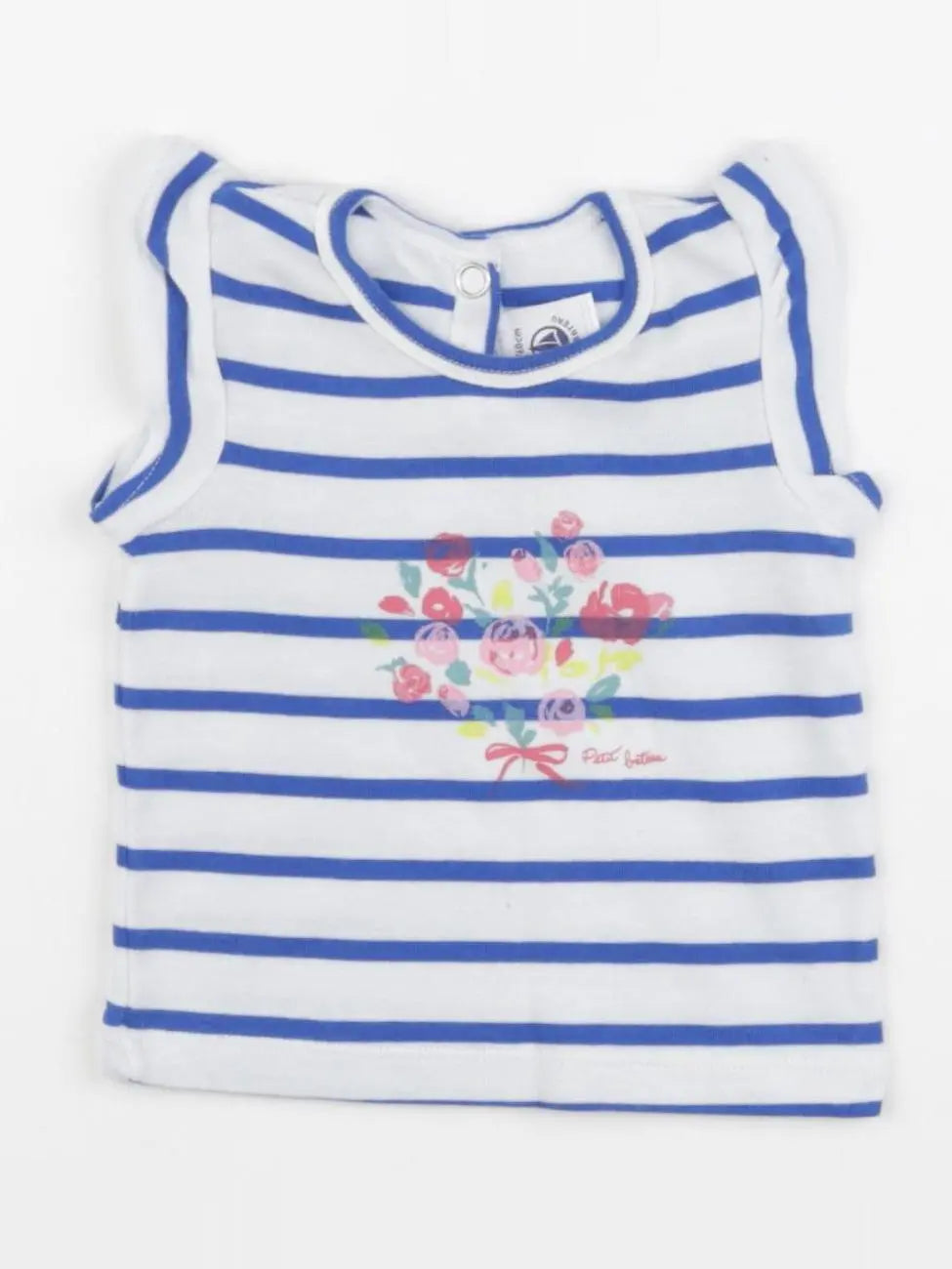 Petit Bateau - tee-shirt bleu - 3 mois