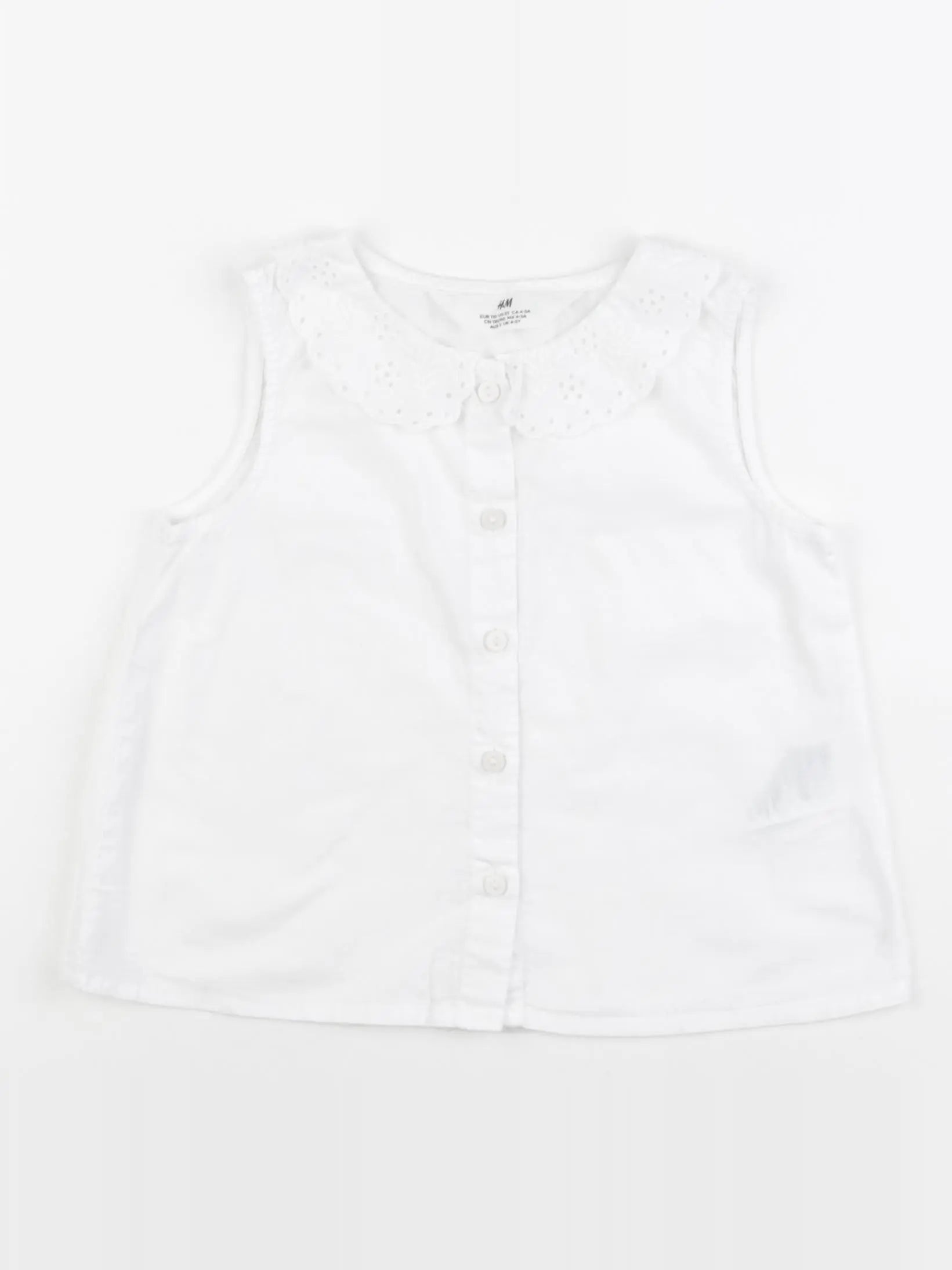 H&M - blouse blanc - 4/5 ans