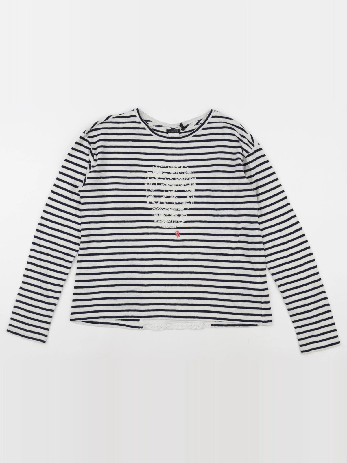 IKKS - tee-shirt beige, bleu - 12 ans