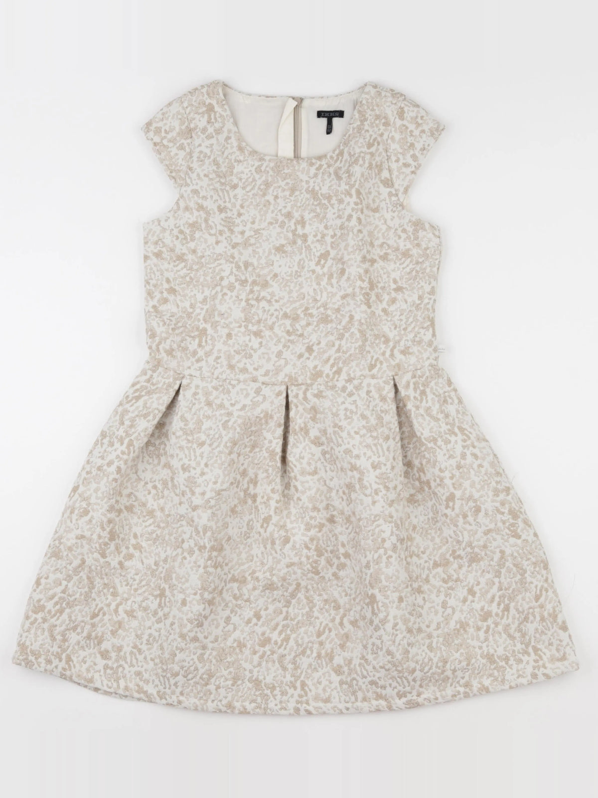 IKKS - robe beige, or - 12 ans
