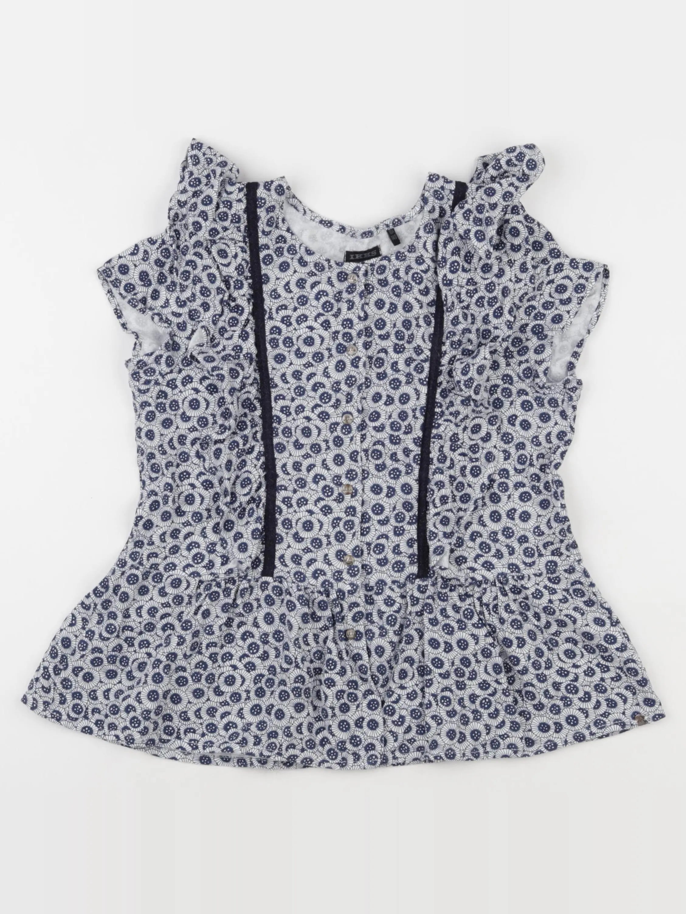 IKKS - blouse bleu - 10 ans