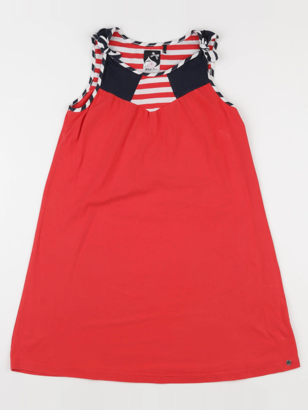 IKKS - robe bleu, rouge - 10 ans