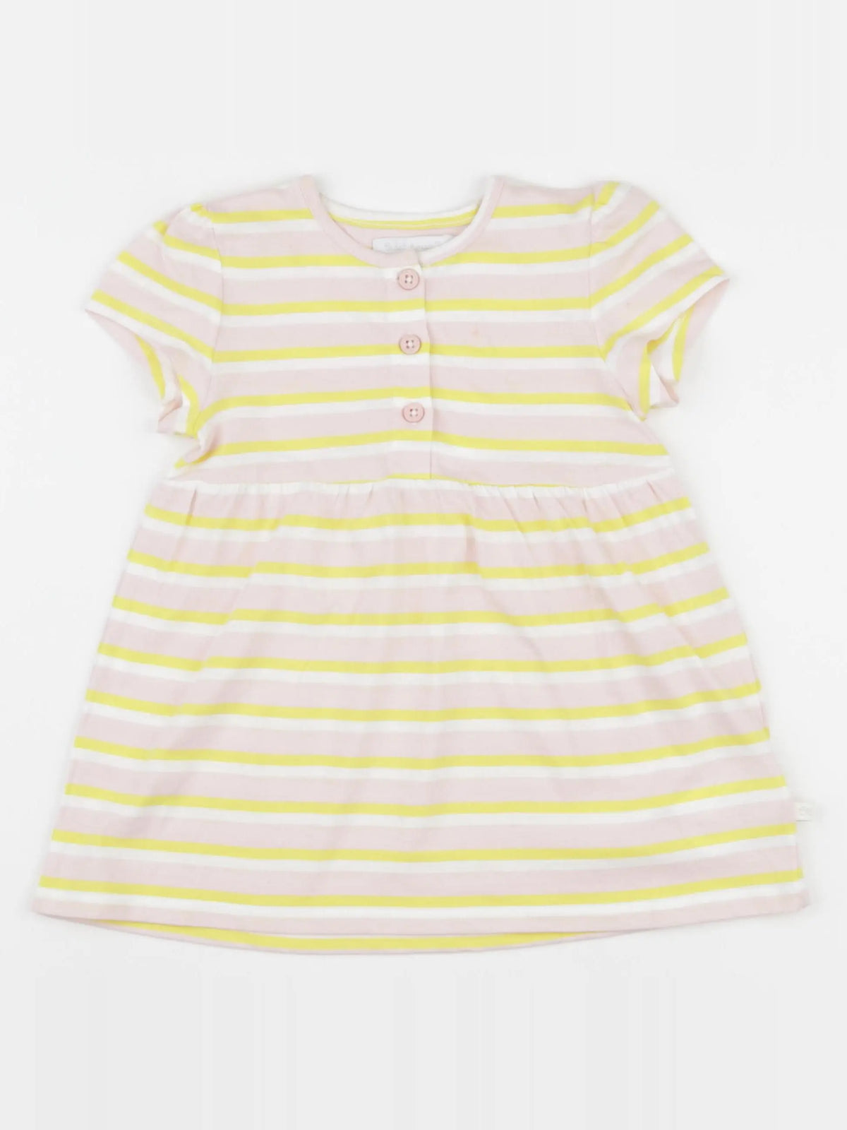 Cadet Rousselle - robe jaune, rose - 18 mois