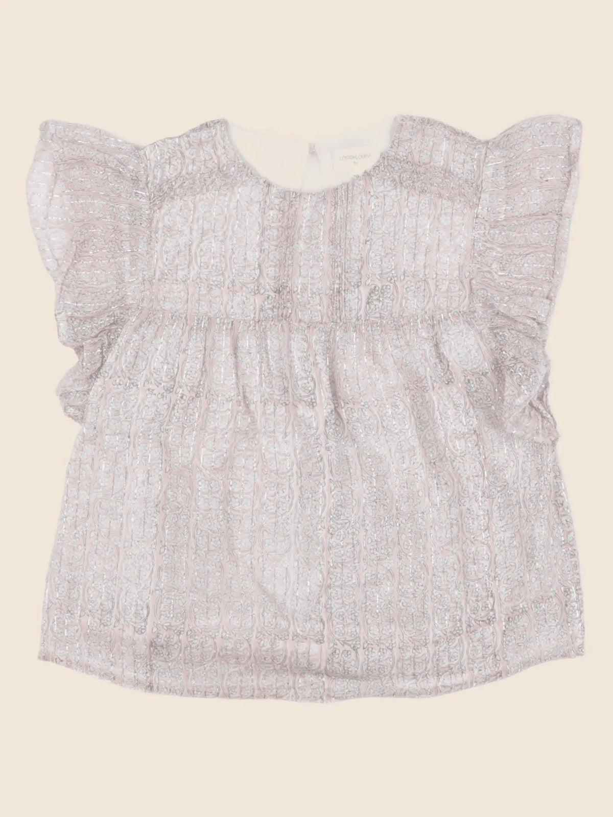 Louis Louise - blouse rose, argent - 10 ans