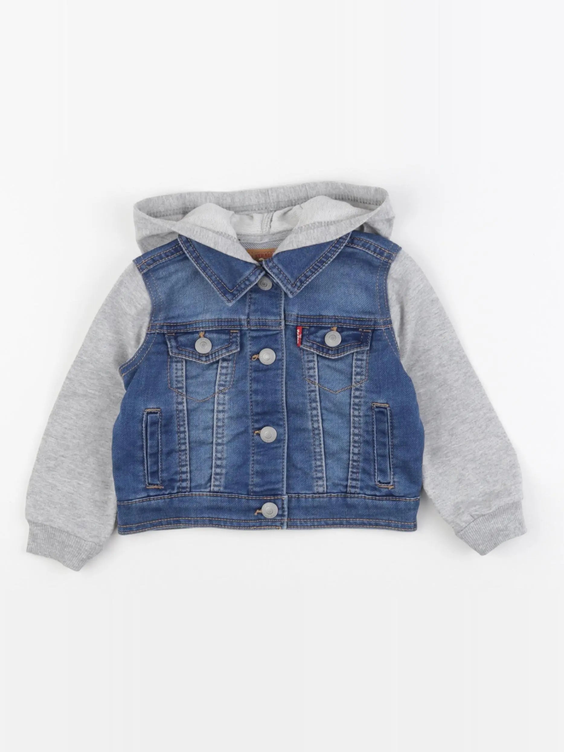 Levi's - veste bleu, gris - 12 mois