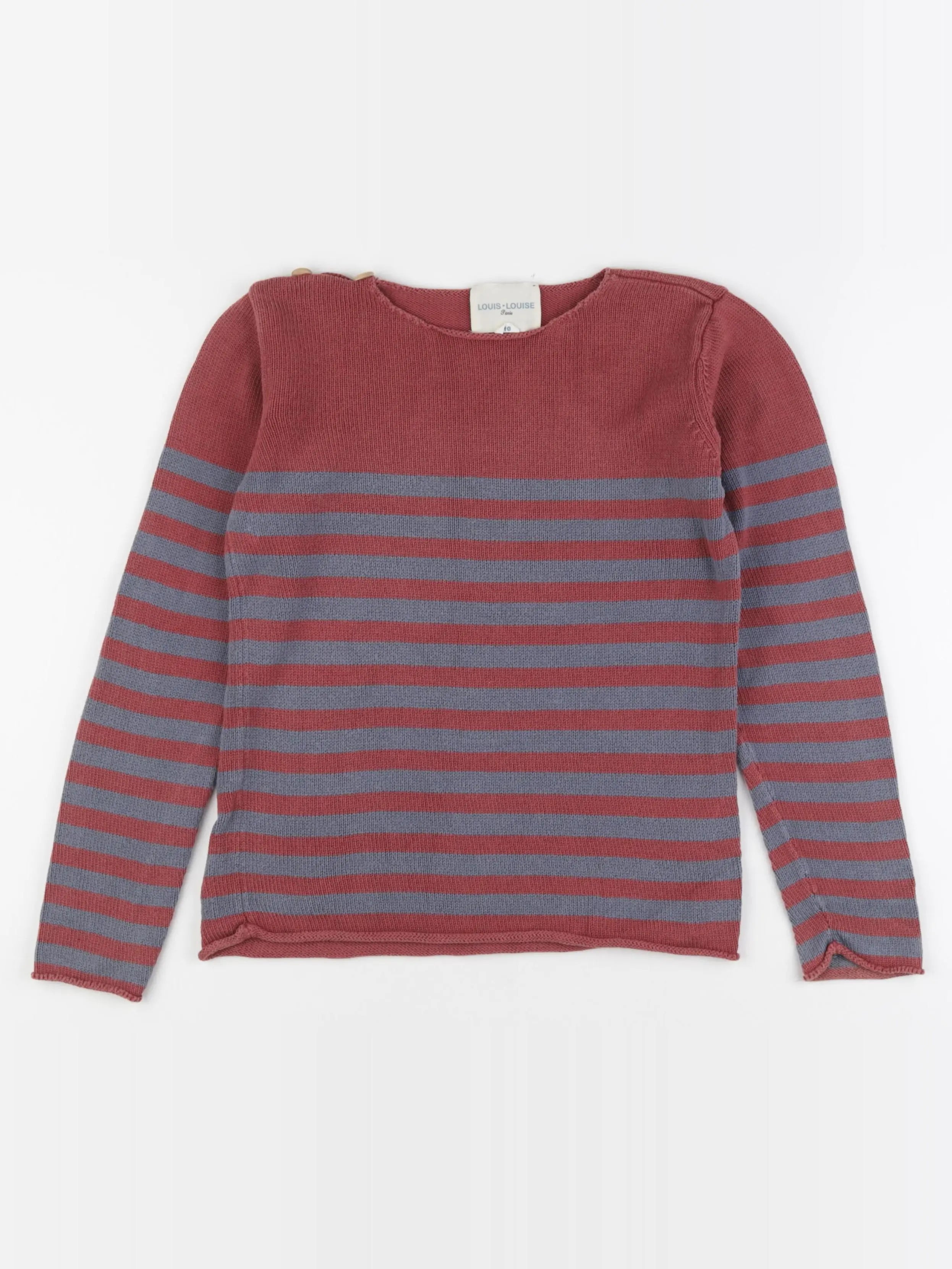 Louis Louise - pull rouge - 10 ans