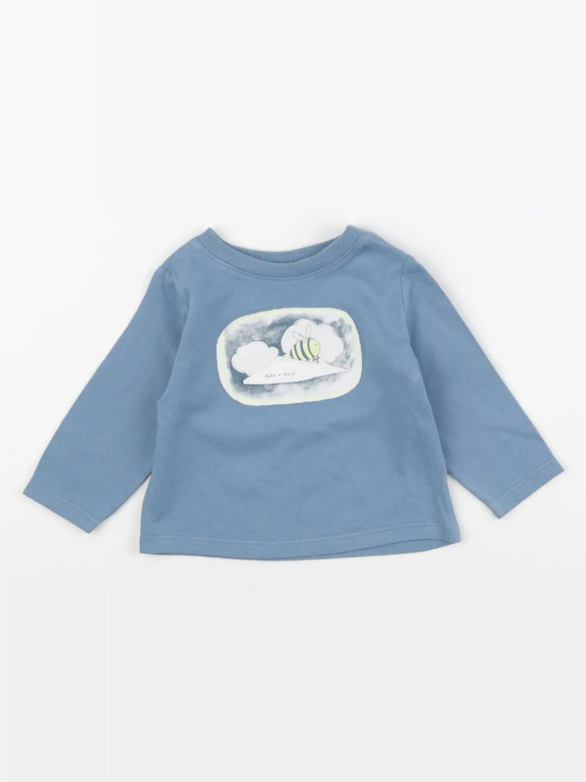 Tape à l'oeil - tee-shirt bleu - 6 mois