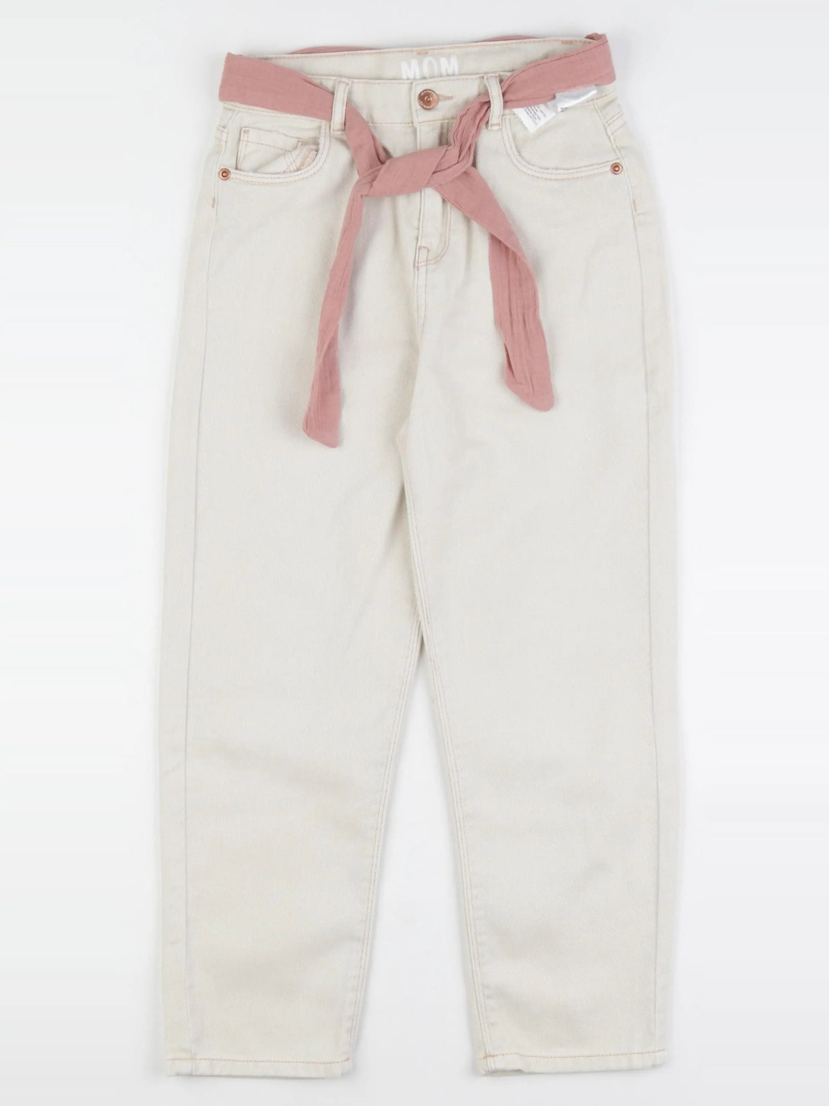 Vertbaudet - jean beige - 9 ans