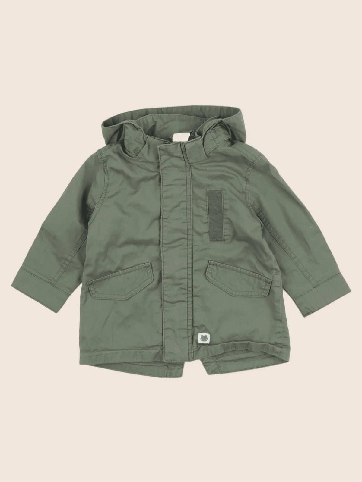 H&M - veste vert - 6/9 mois