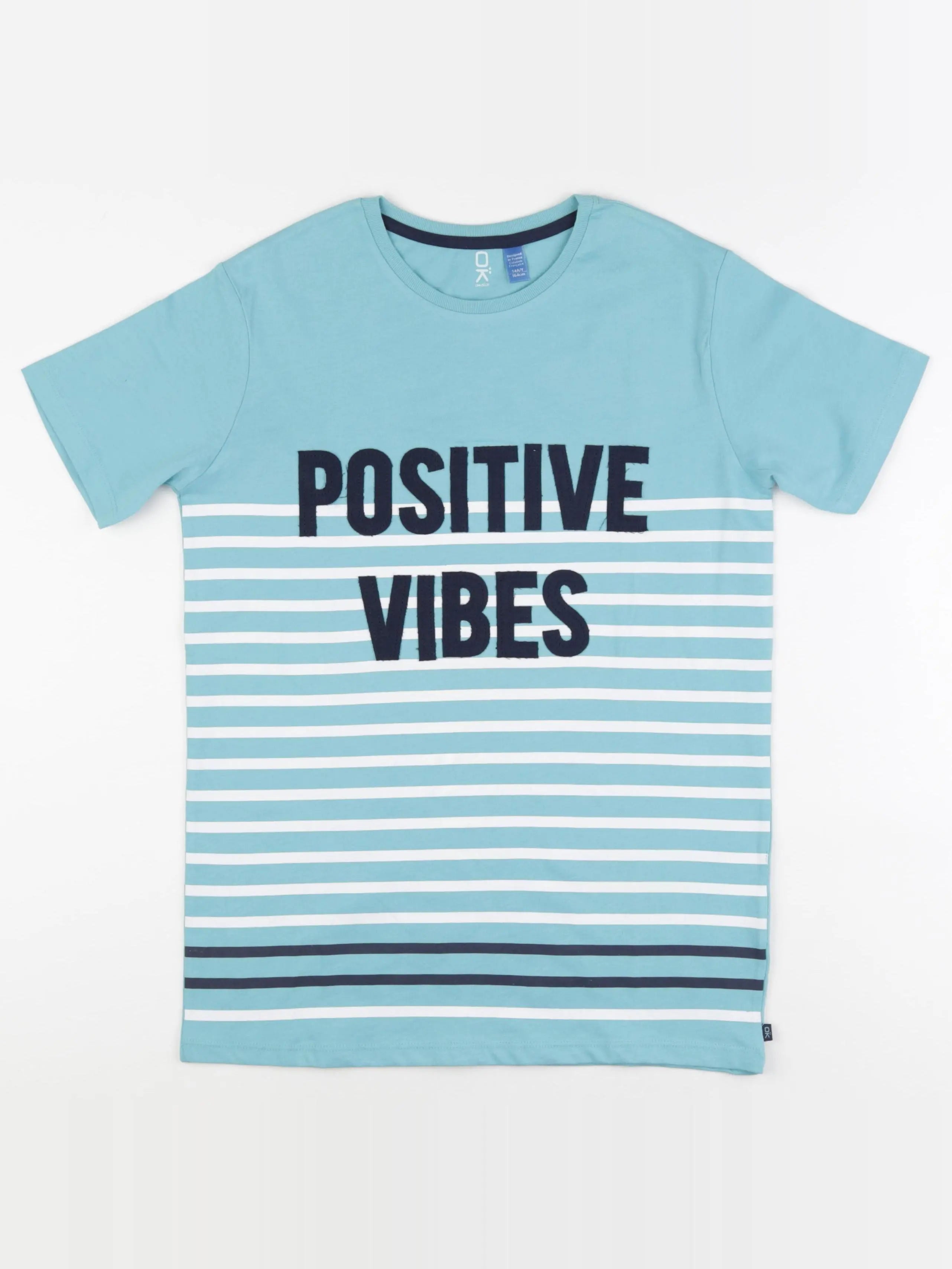 Okaidi - tee-shirt bleu - 14 ans