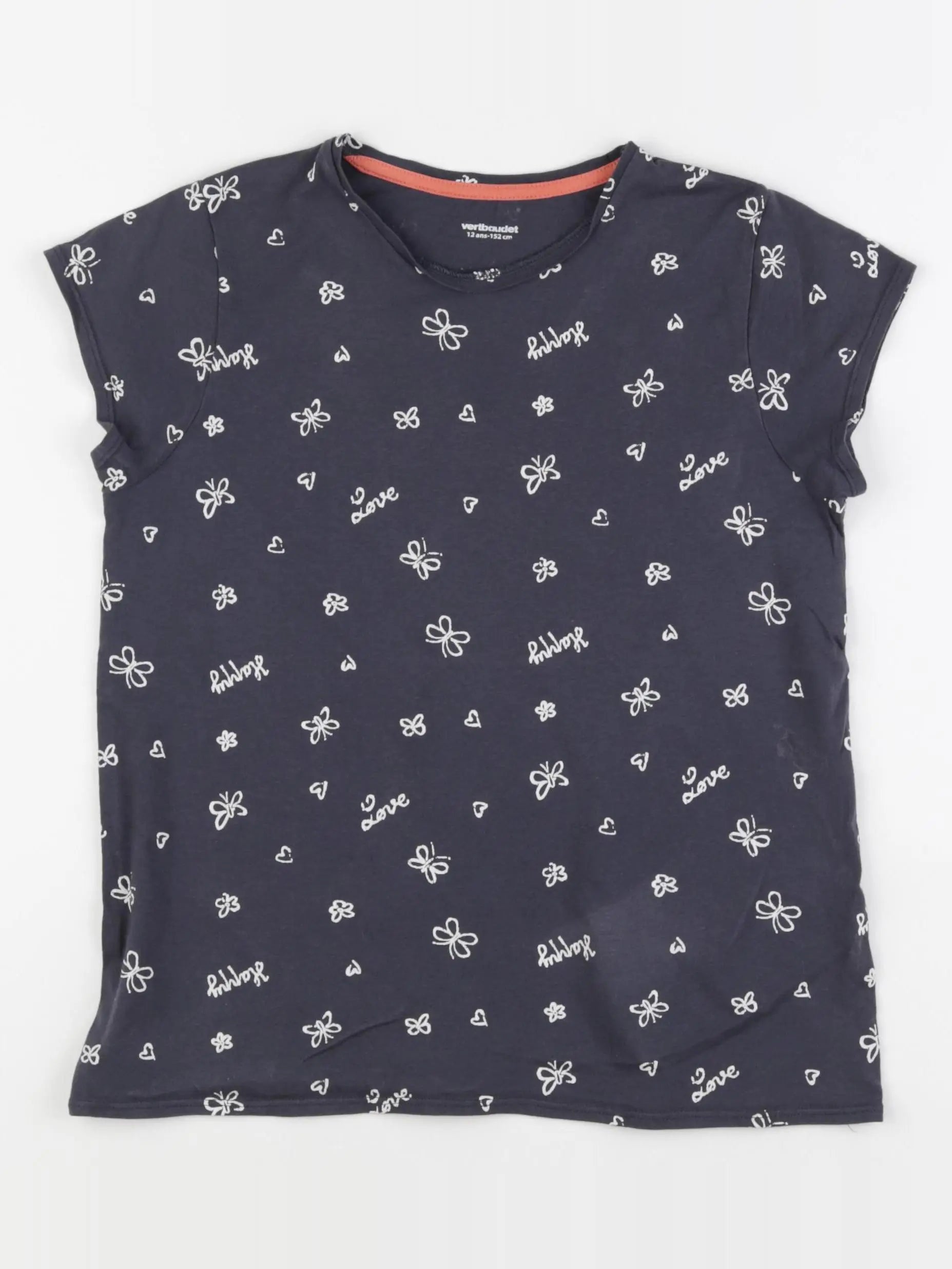 Vertbaudet - tee-shirt gris - 12 ans