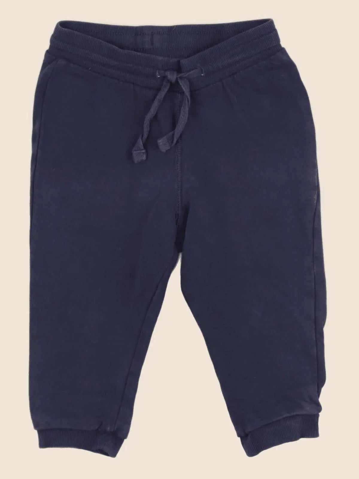 H&M - pantalon bleu - 9/12 mois