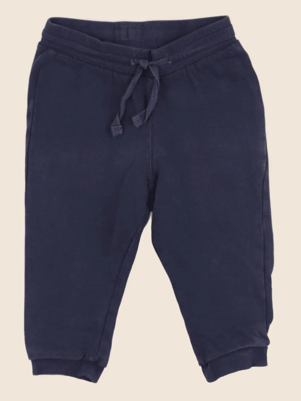 H&M - pantalon bleu - 9/12 mois