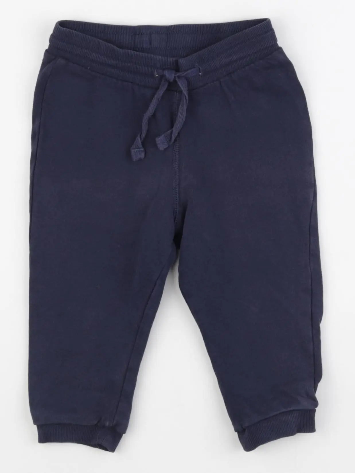 H&M - pantalon bleu - 9/12 mois