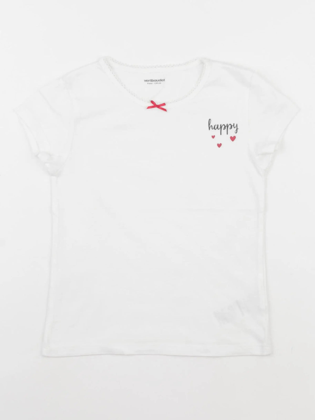 Vertbaudet - maillot de corps blanc - 8 ans