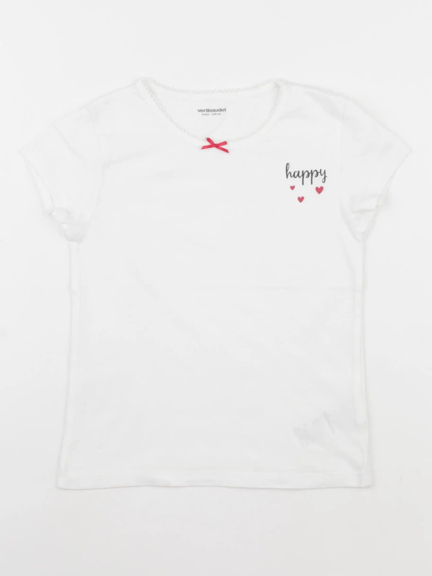 Vertbaudet - maillot de corps blanc - 8 ans