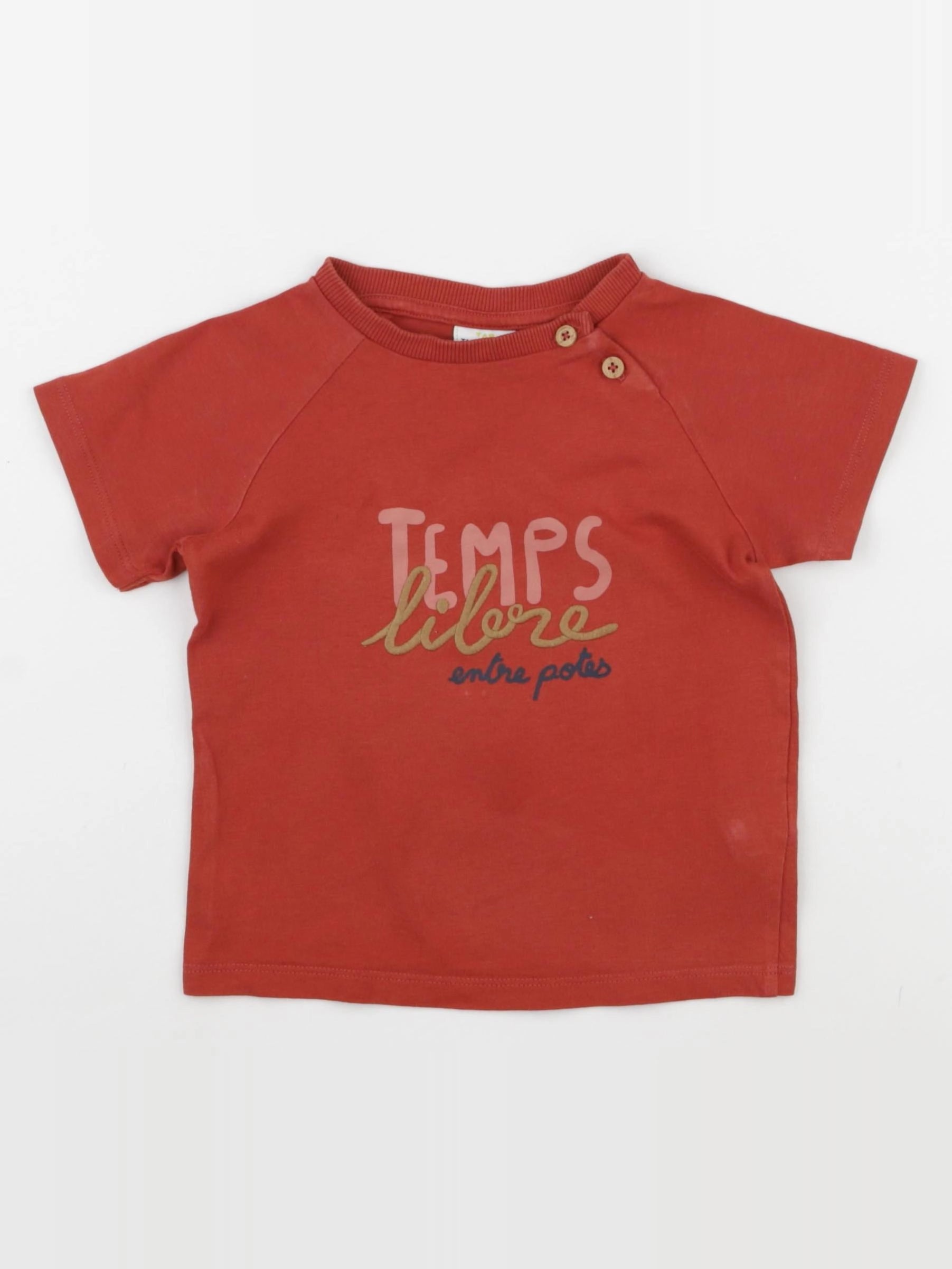 Tape à l'oeil - tee-shirt rouge - 24 mois