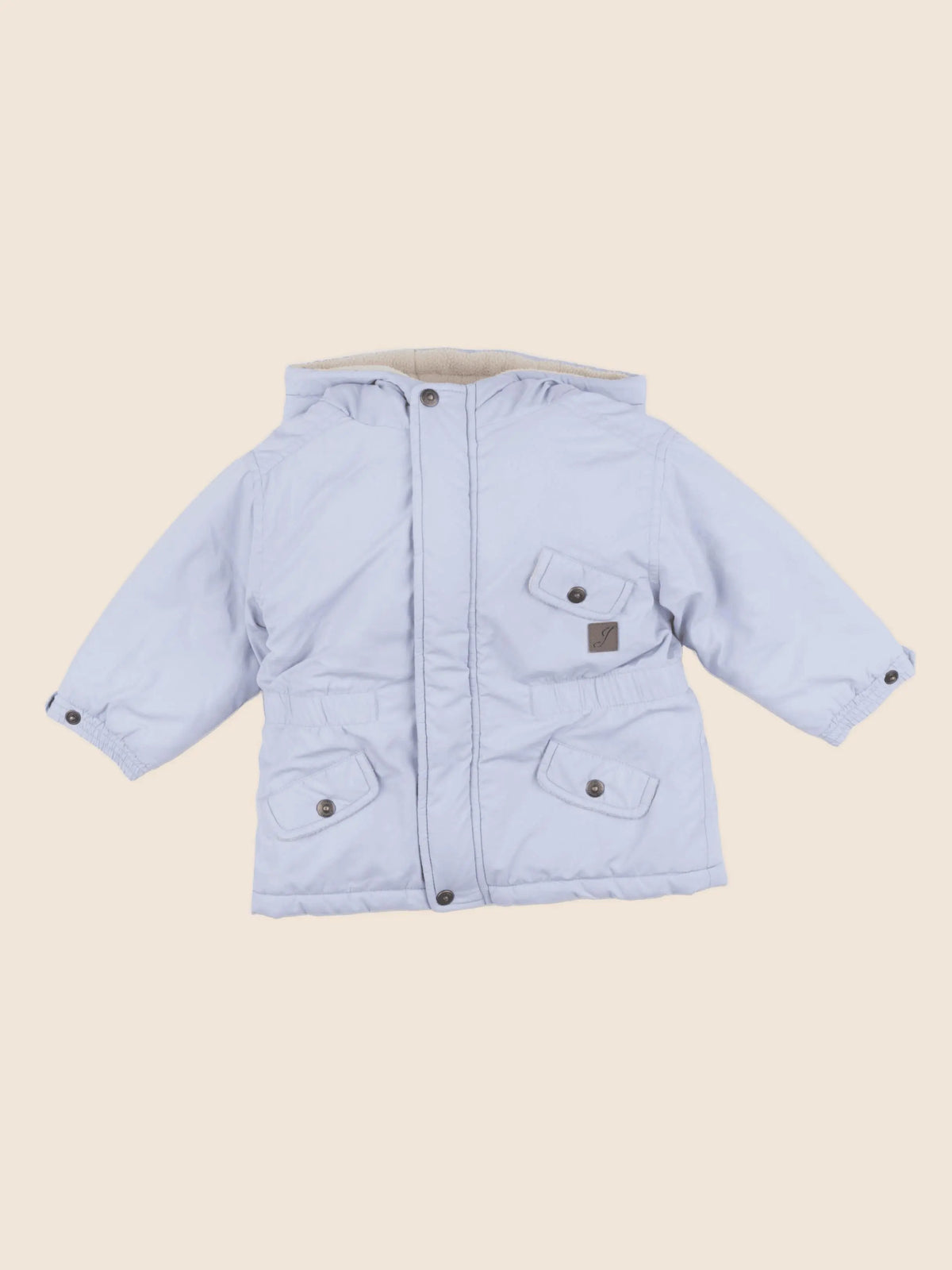 Jacadi - veste doublé bleu - 12 mois