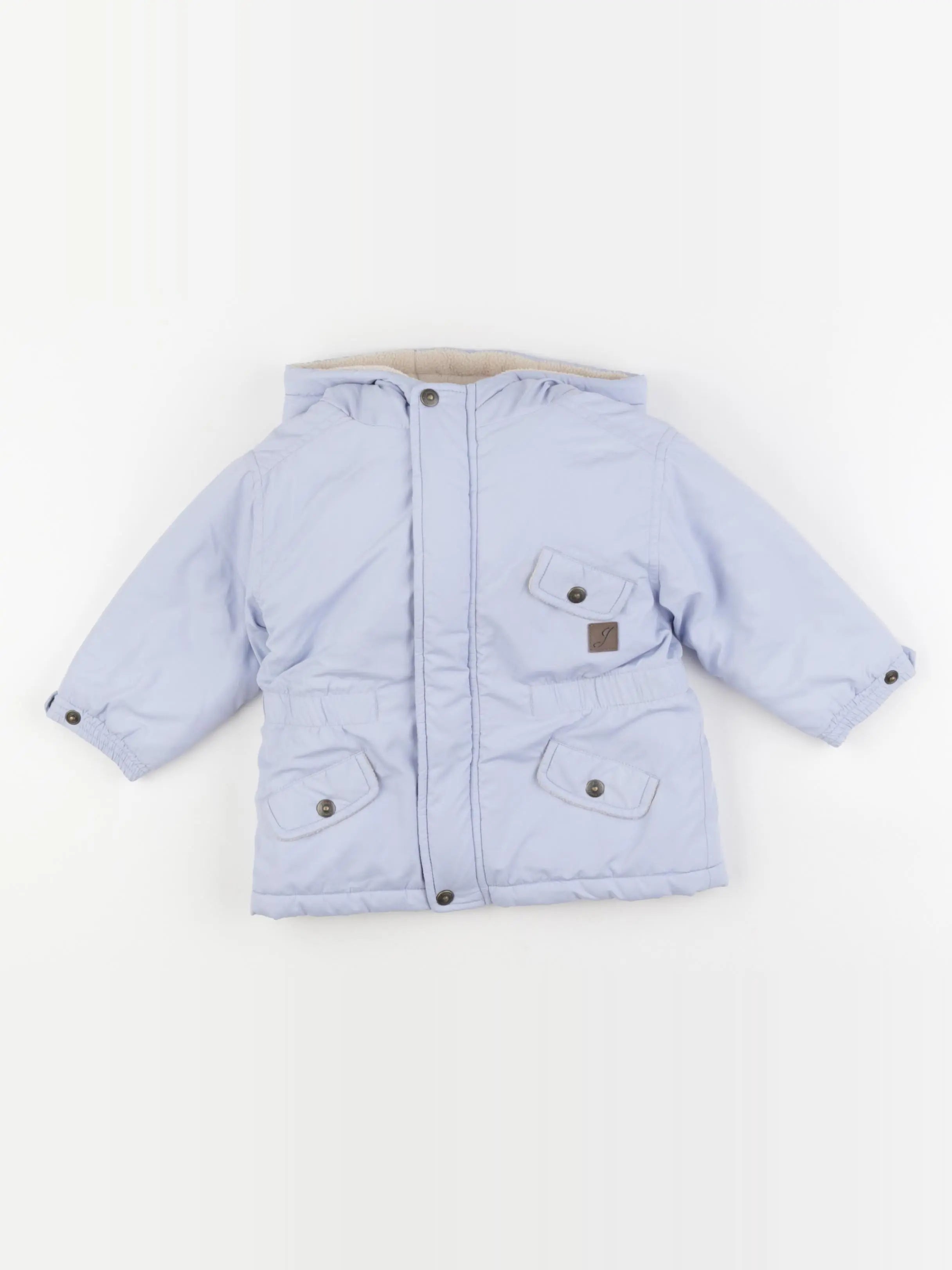 Jacadi - veste doublé bleu - 12 mois