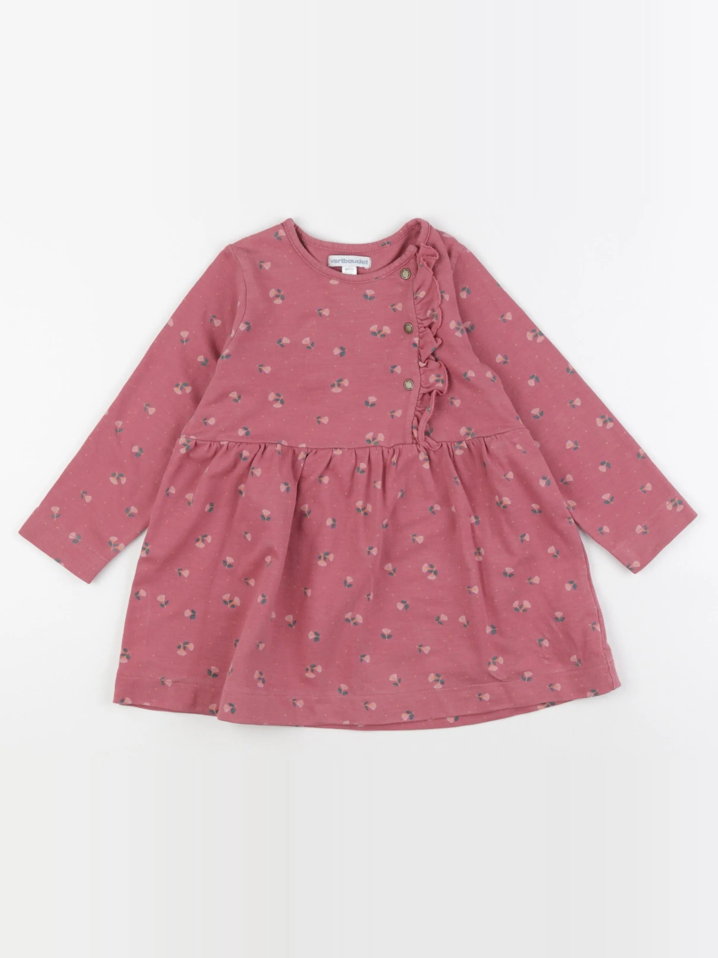 Vertbaudet - robe rose - 36 mois