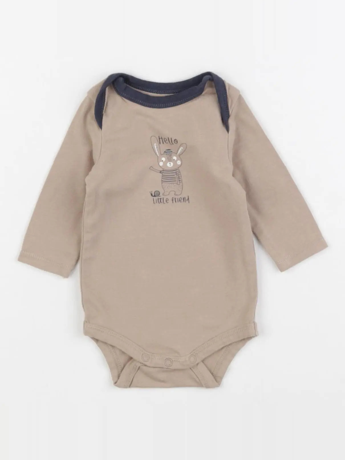 Tape à l'oeil - body marron - 1 mois